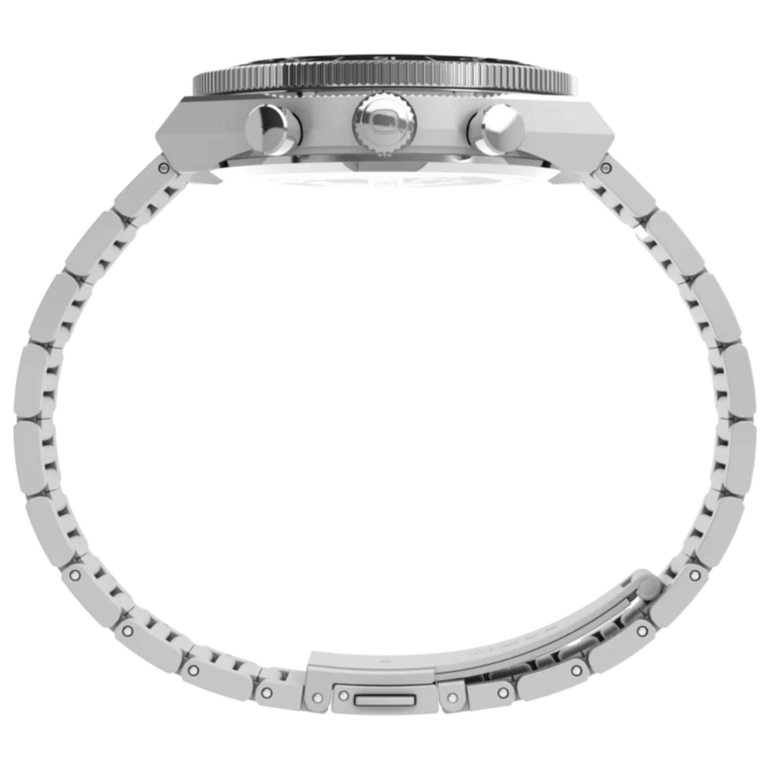 天理　A Timex Q Continental Chronograph 40mm Panda Dial Aço - Relojoaria