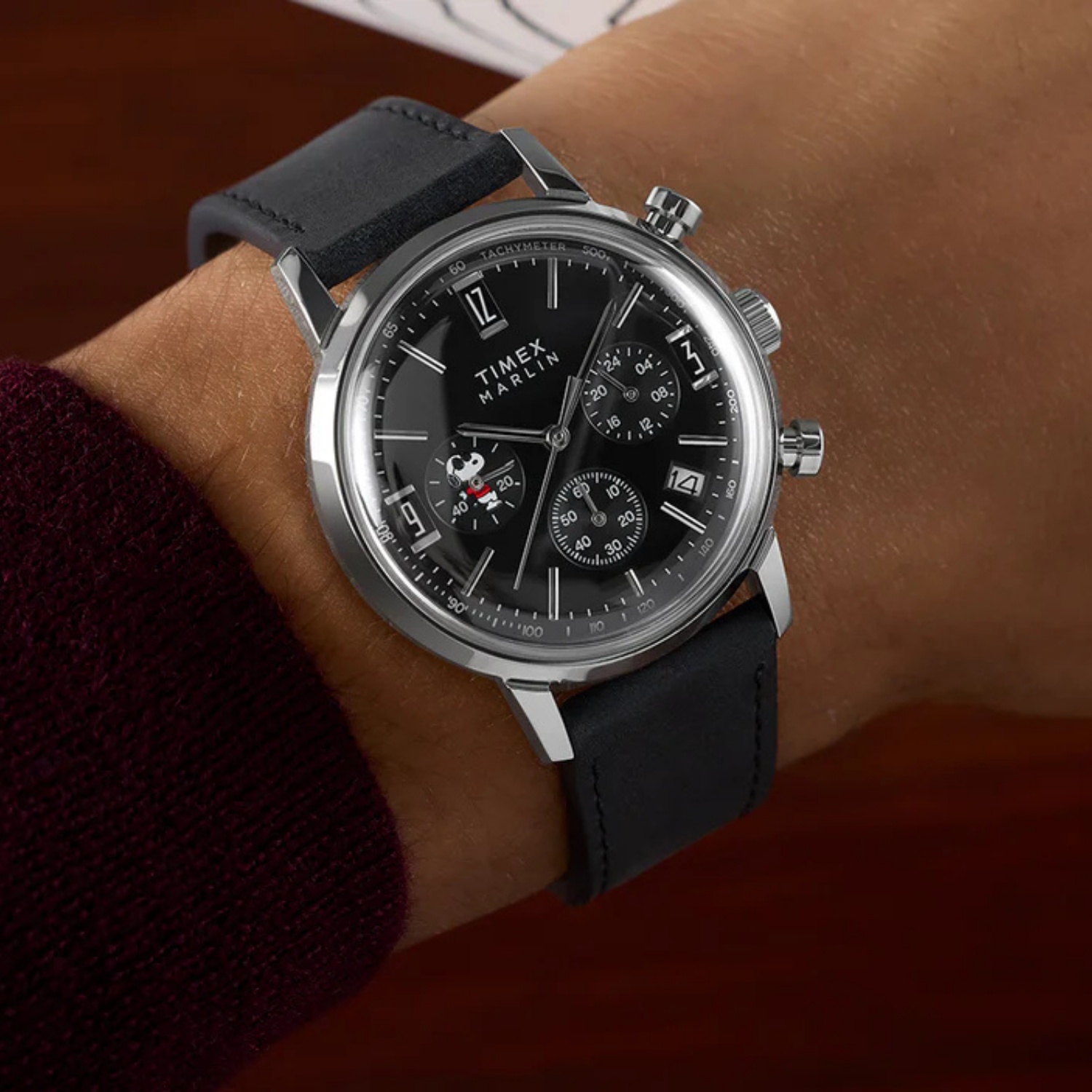 Timex Marlin Chronograph Snoopy Joe Cool Peanuts Relógio