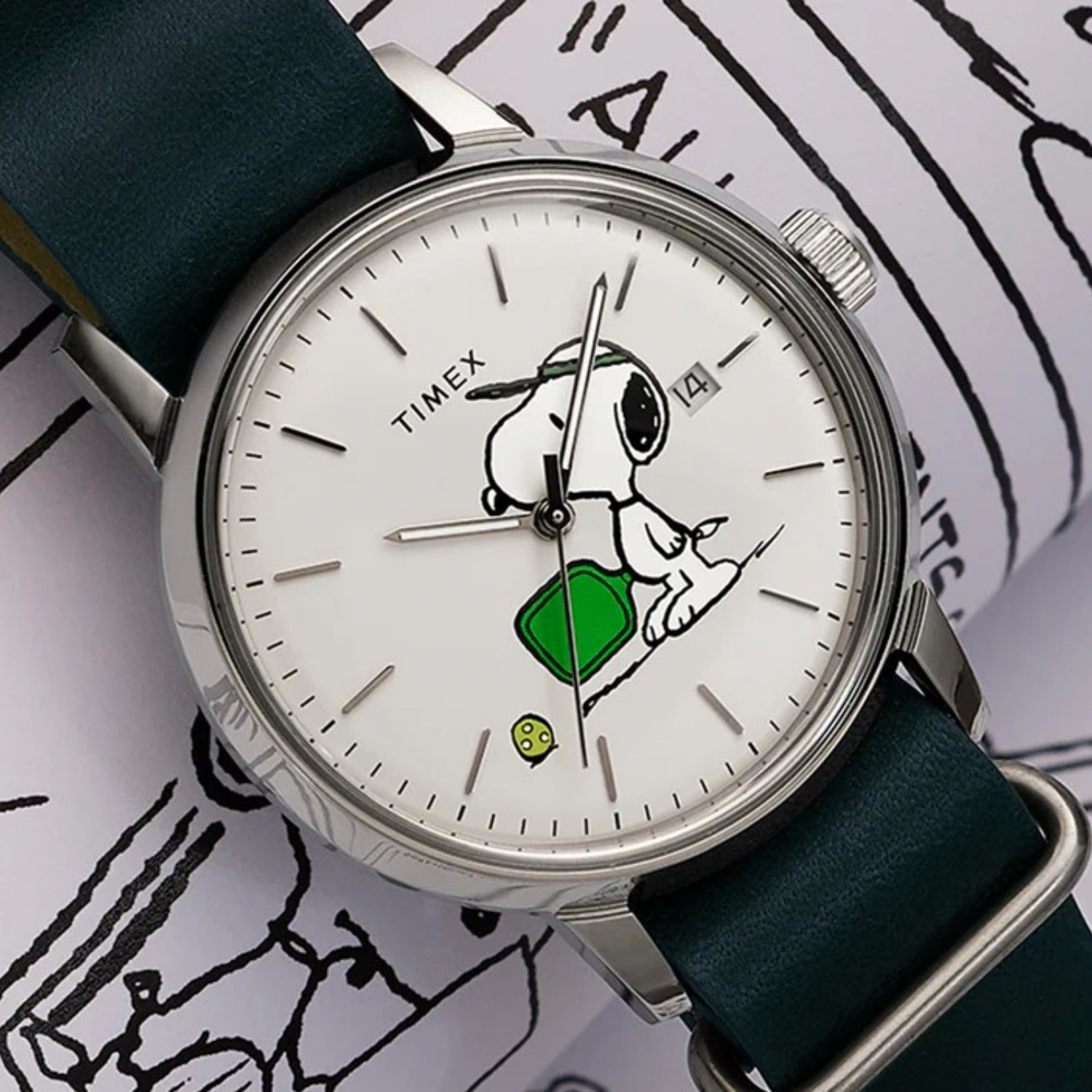 Relógio Timex Marlin Automatic Snoopy Pickleball TW2Y50500