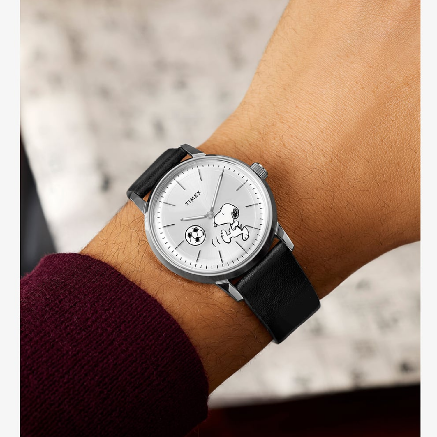 time is on オフホワイト チノパン T240-P055 サイズ1 Relógio Timex Snoopy Automático Marlin Peanuts TW2Y53800