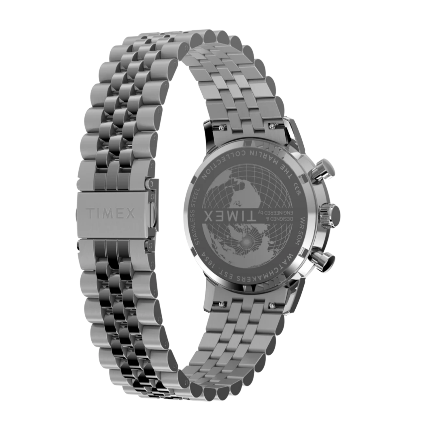 Relógio Timex MK1 Chronograph TW2Y71000 Couro Militar - Relojoaria
