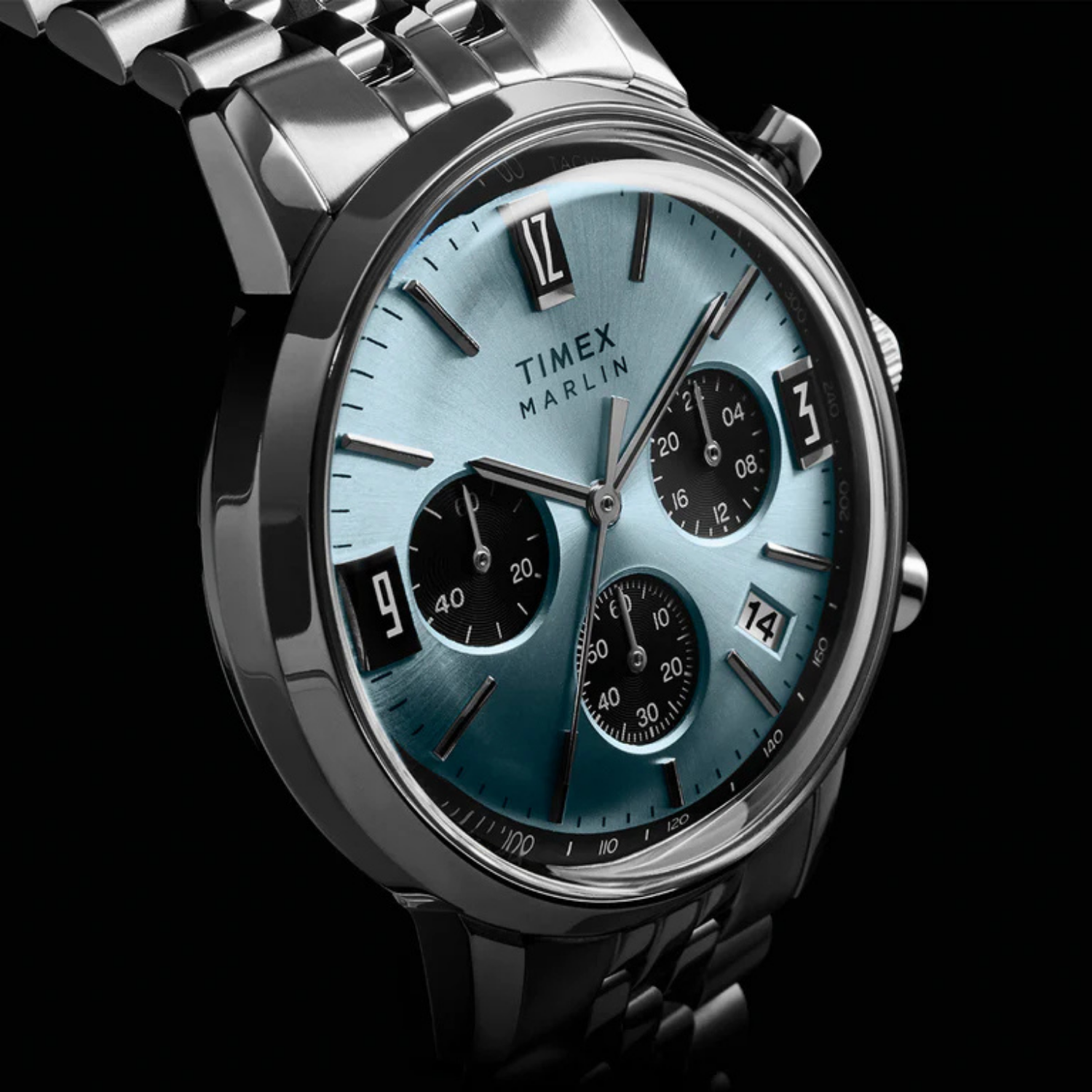 Relógio Timex MK1 Chronograph TW2Y71000 Couro Militar - Relojoaria