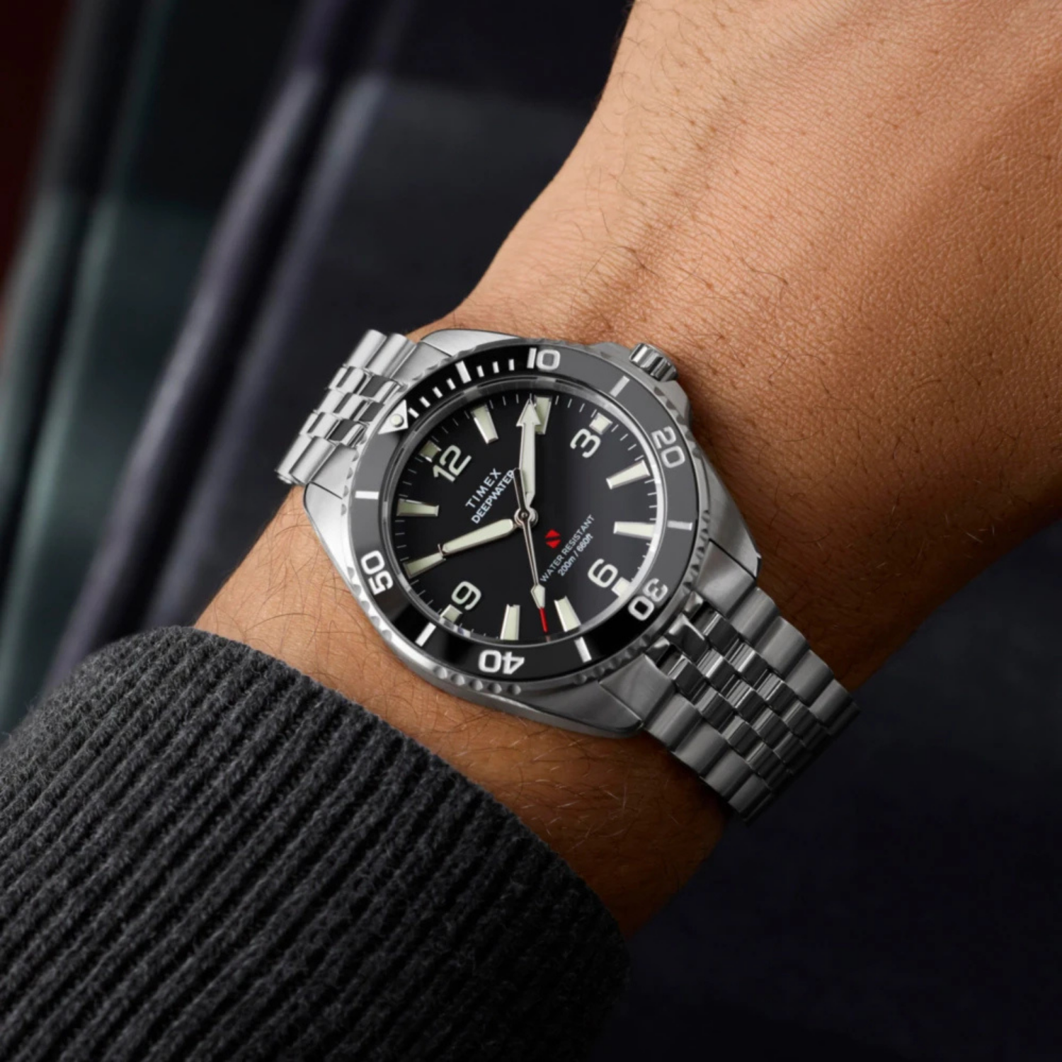 Relógio Timex Deep Water TW2Y64500 Diver Safira 200m - Relojoaria