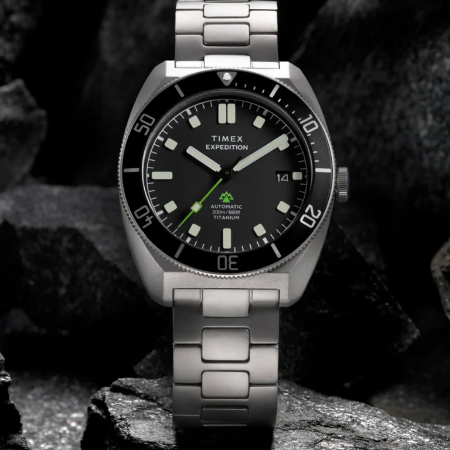 Relógio Timex Expedition Pioneer Titanium Automático Safira