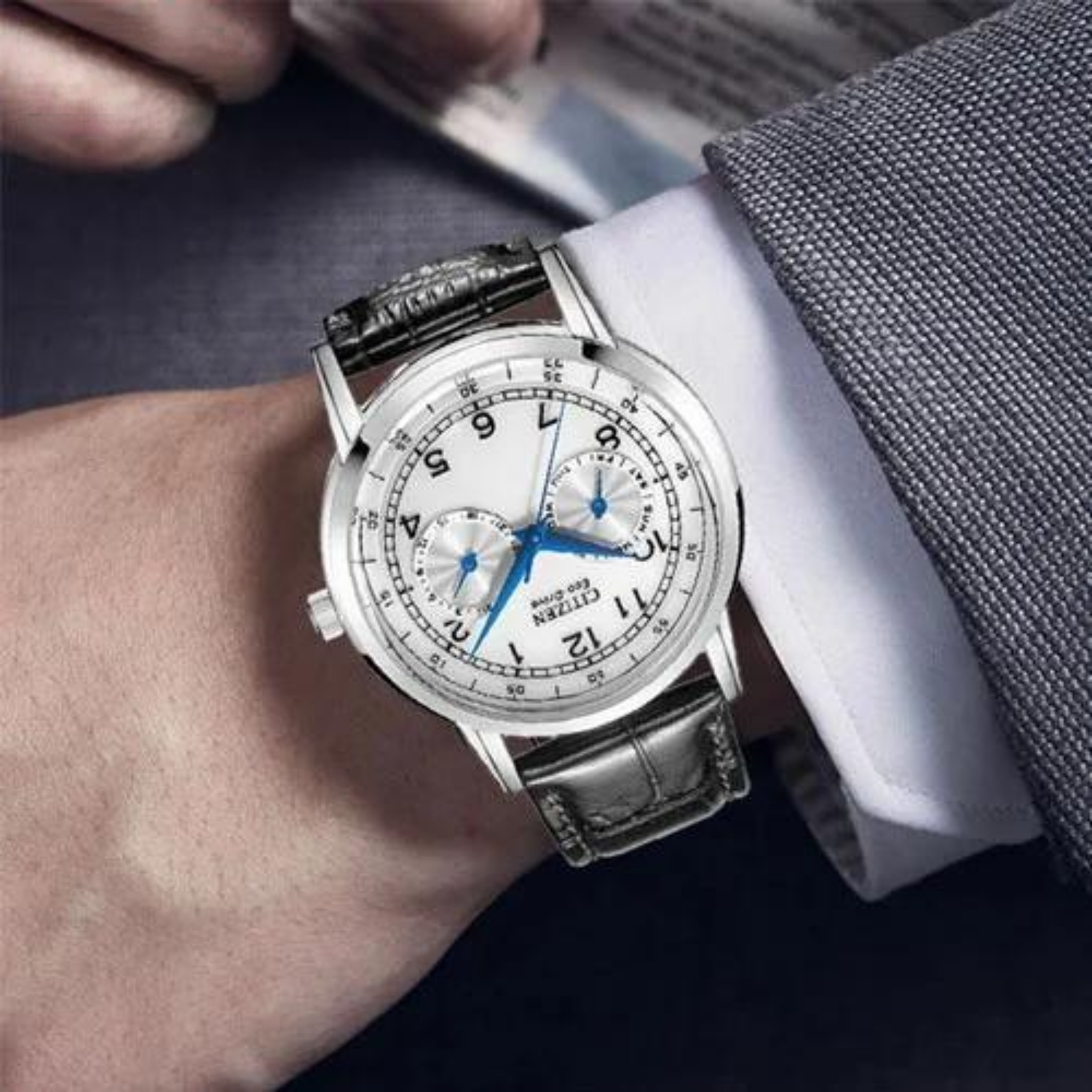 Citizen Corso AO9000-06B Eco-Drive Prata Clássico - Relojoaria