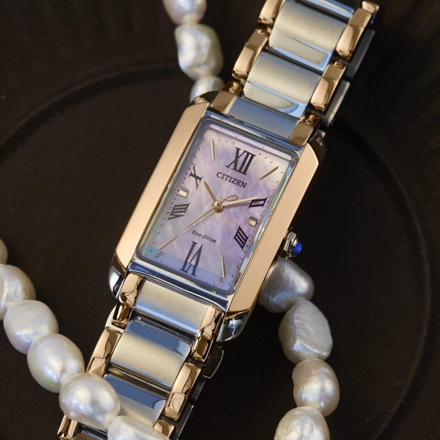 Relógio Citizen L Bianca Eco-Drive EW5624-54Y Safira Bicolor