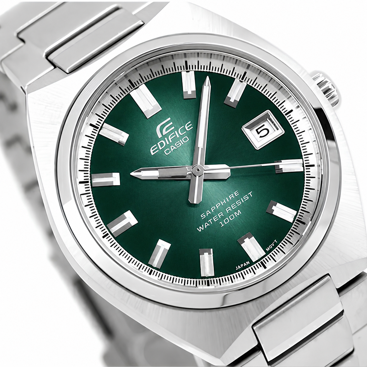 Relógio Casio Edifice EFB-109D-3AVDF Safira Aço 100m Verde