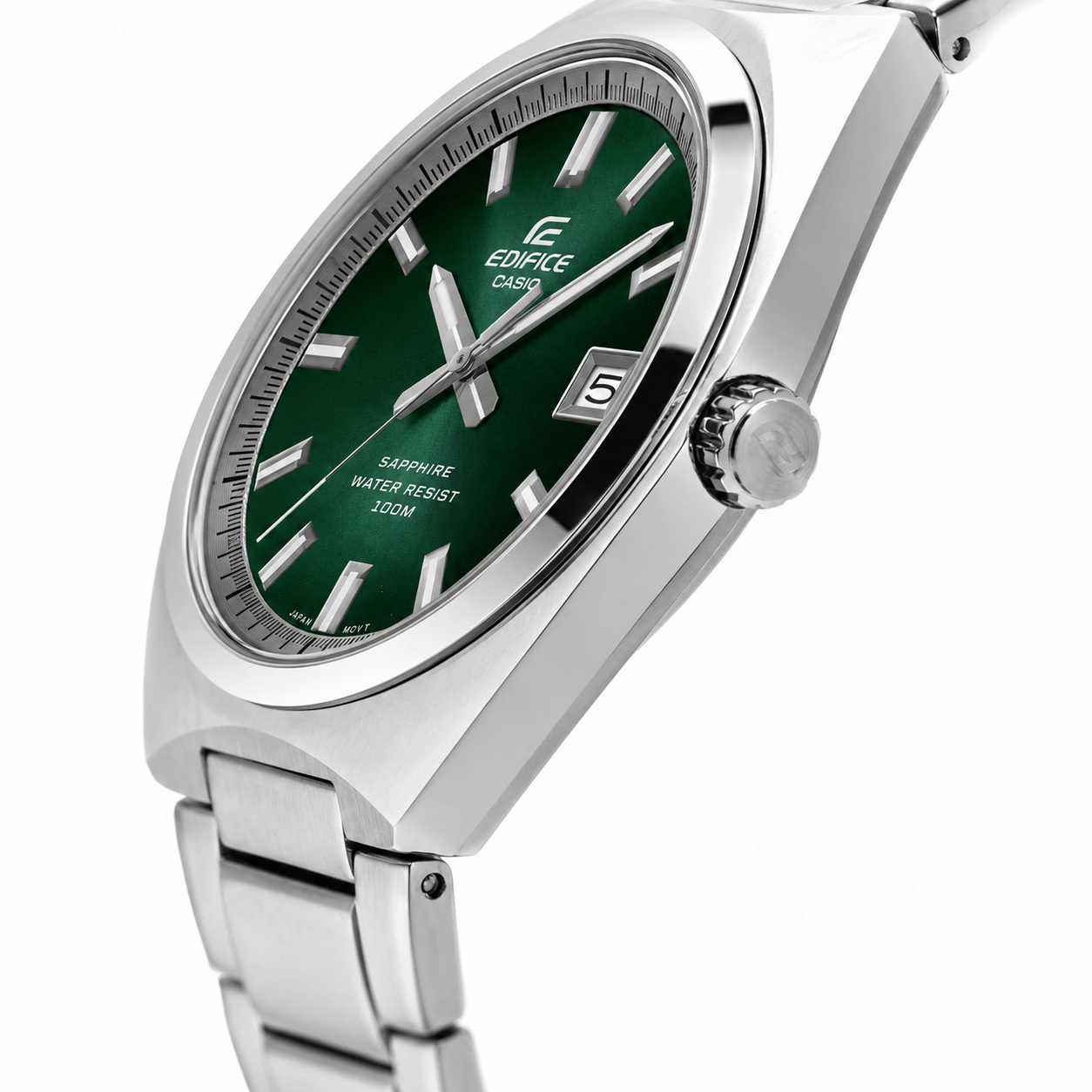 Relógio Casio Edifice EFB-109D-3AVDF Safira Aço 100m Verde