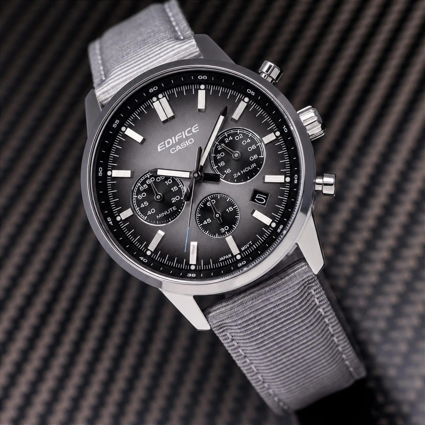Relógio Casio Edifice EFR-575C-8ADF Cronógrafo Cinza - Relojoaria