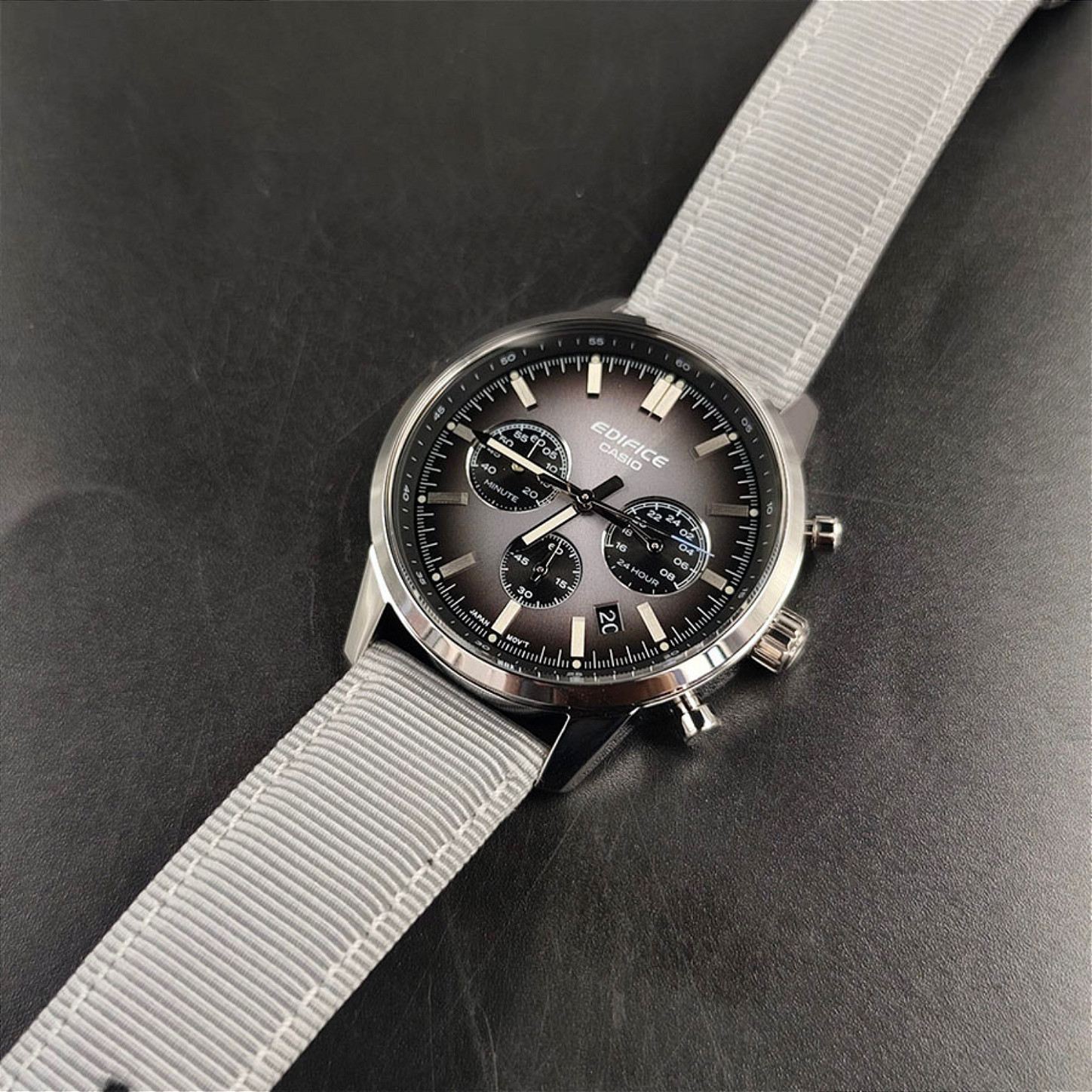 Relógio Casio Edifice EFR-575C-8ADF Cronógrafo Cinza - Relojoaria