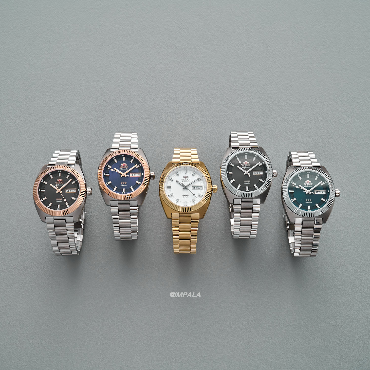 Relógio Orient 3 Estrelas Automático YN6SS026 Bezel Canelado