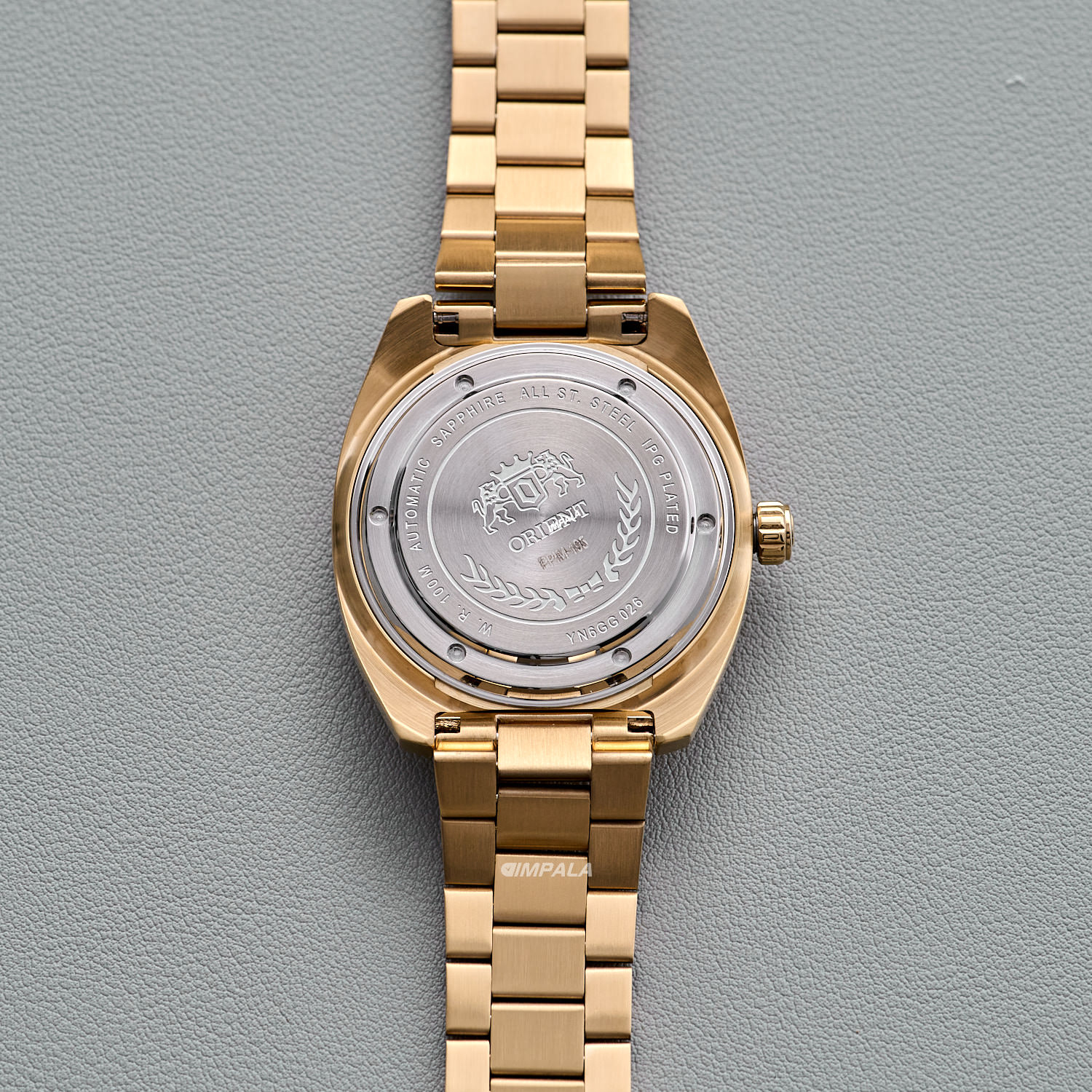 Relógio Orient 3 Estrelas Automático YN6SS026 Dourado IP Gold
