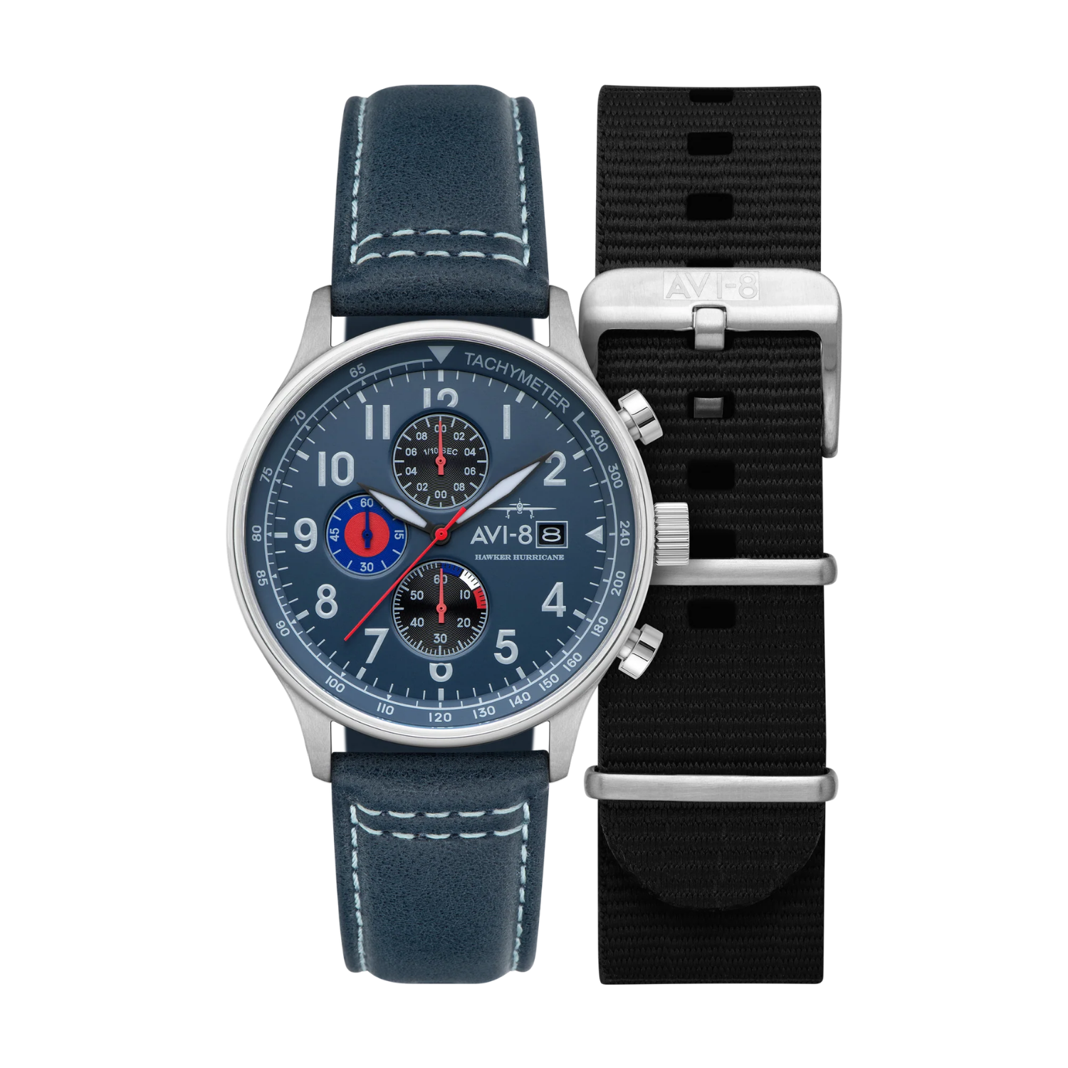 Relógio AVI-8 Hawker Hurricane AV-4011-1A Cronógrafo Azul