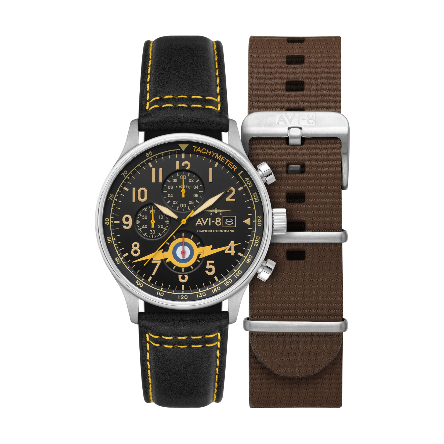 Relógio AVI-8 Hawker Hurricane AV-4011-0Z Cronógrafo Laranja