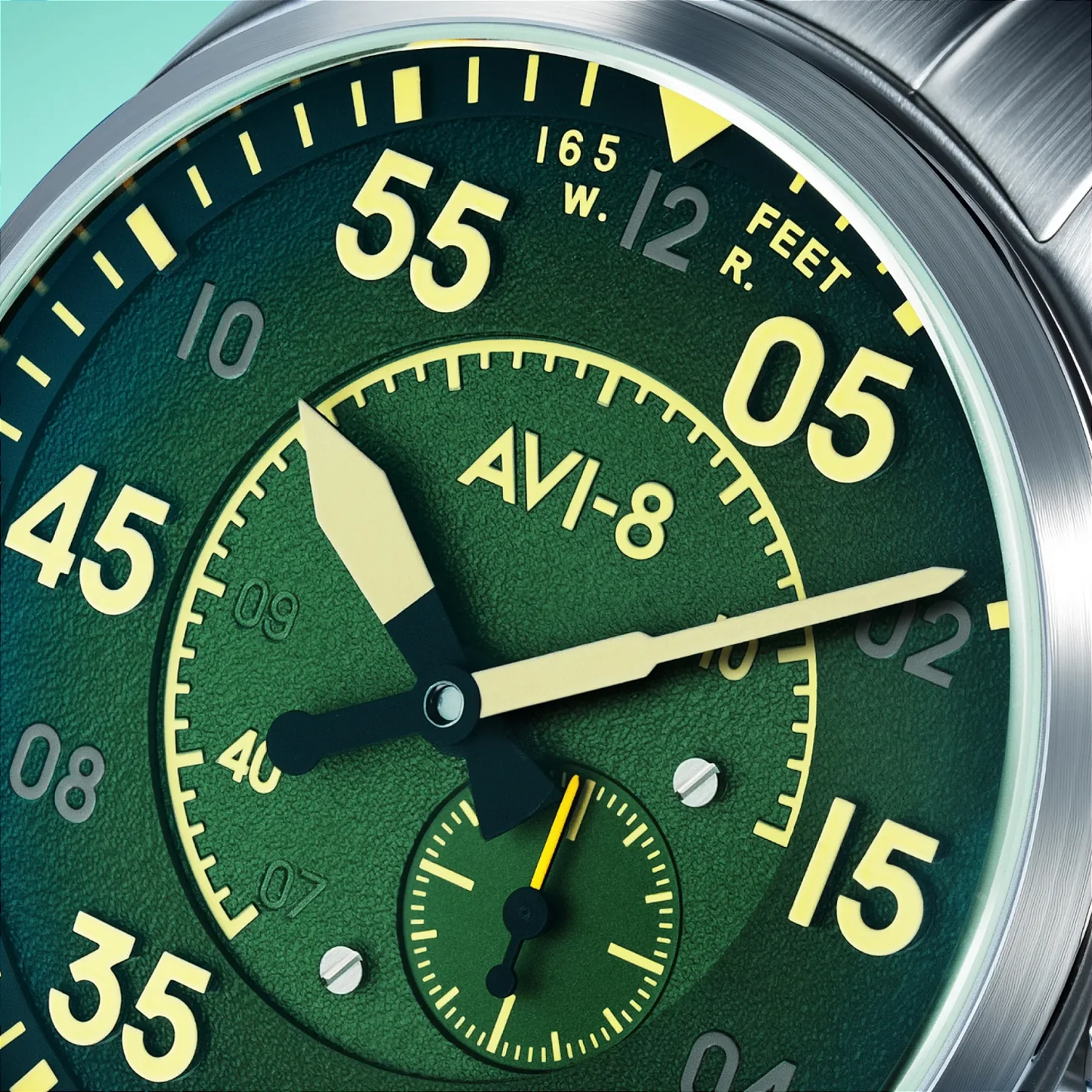 Relógio AVI-8 Spitfire Type 300 AV-4147-22 Automático Safira