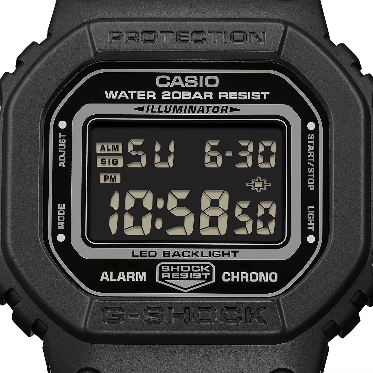 【G-SHOCK】DW-5600MNC-1JF G-SHOCK DW-5600MNC-1DR Pulseira em Tecido FIDLOCK - Relojoaria