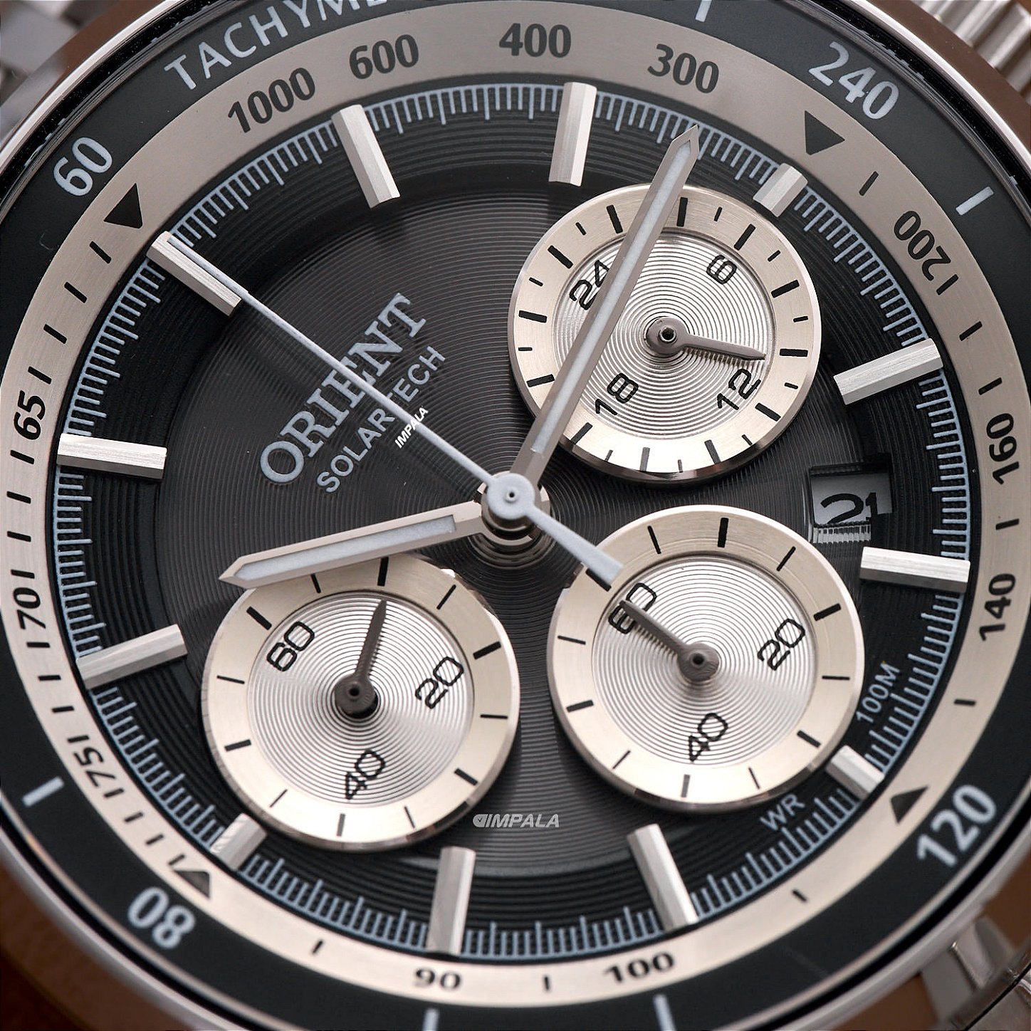 Relógio Orient Solartech Elegance MBSSC309-P1SX Cronógrafo