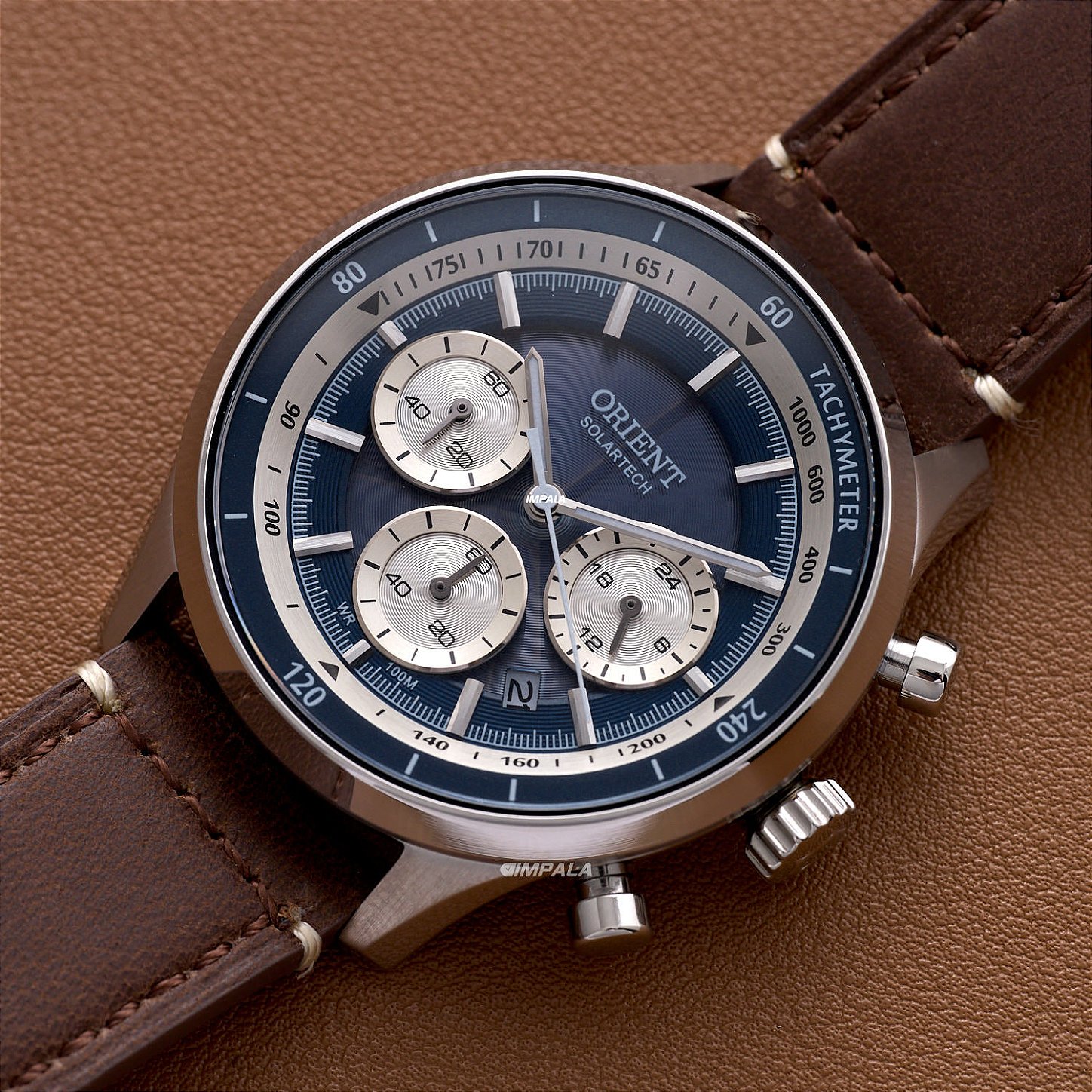 Relógio Orient Solartech Elegance MBSCC072-D1NX Cronógrafo