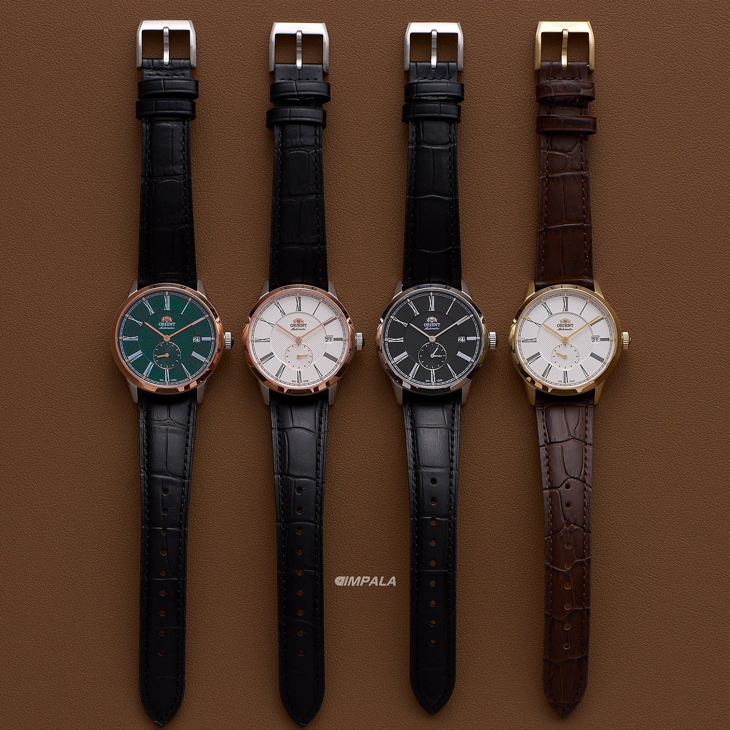 Relógio Orient Small Seconds YN6SC035-P3PX Automático Safira