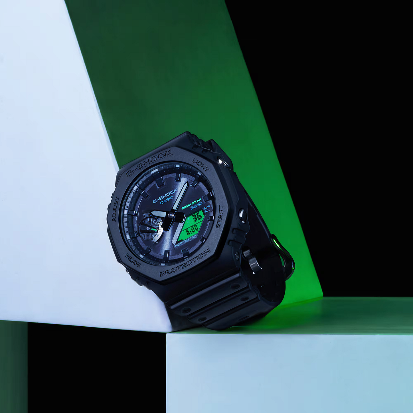 Casio G-Shock Black And Electric Green GA-B2100BEG-1ADR