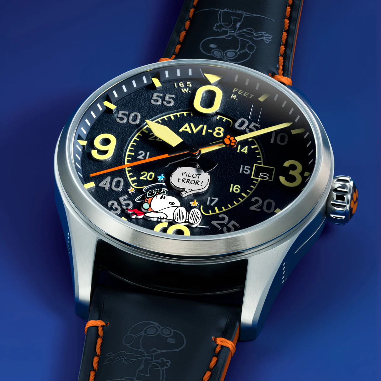 Relógio AVI-8 Spitfire Snoopy AV-4152-02 Limited Edition