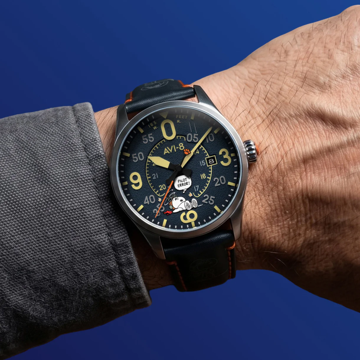 Relógio AVI-8 Spitfire Snoopy AV-4152-02 Limited Edition