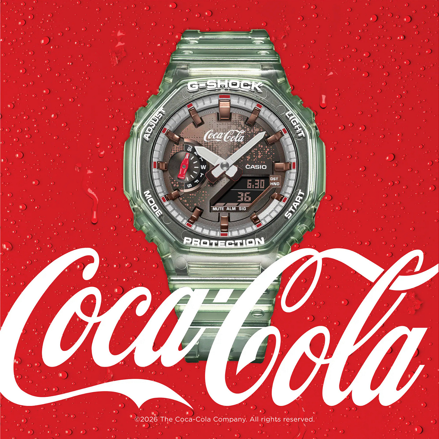 G-SHOCK Coca-Cola カシオ　コカコーラモデル G-Shock Coca-Cola Limited Edition GA-2100CC-3ADR1 | Casio