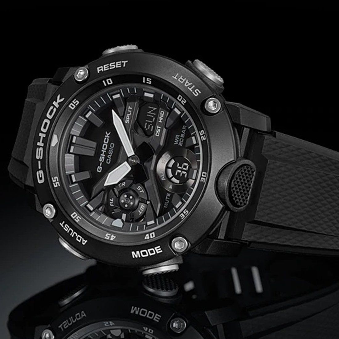 G-Shock GA-2000S-1ADR Preto Resina Quartzo - Relojoaria Impala