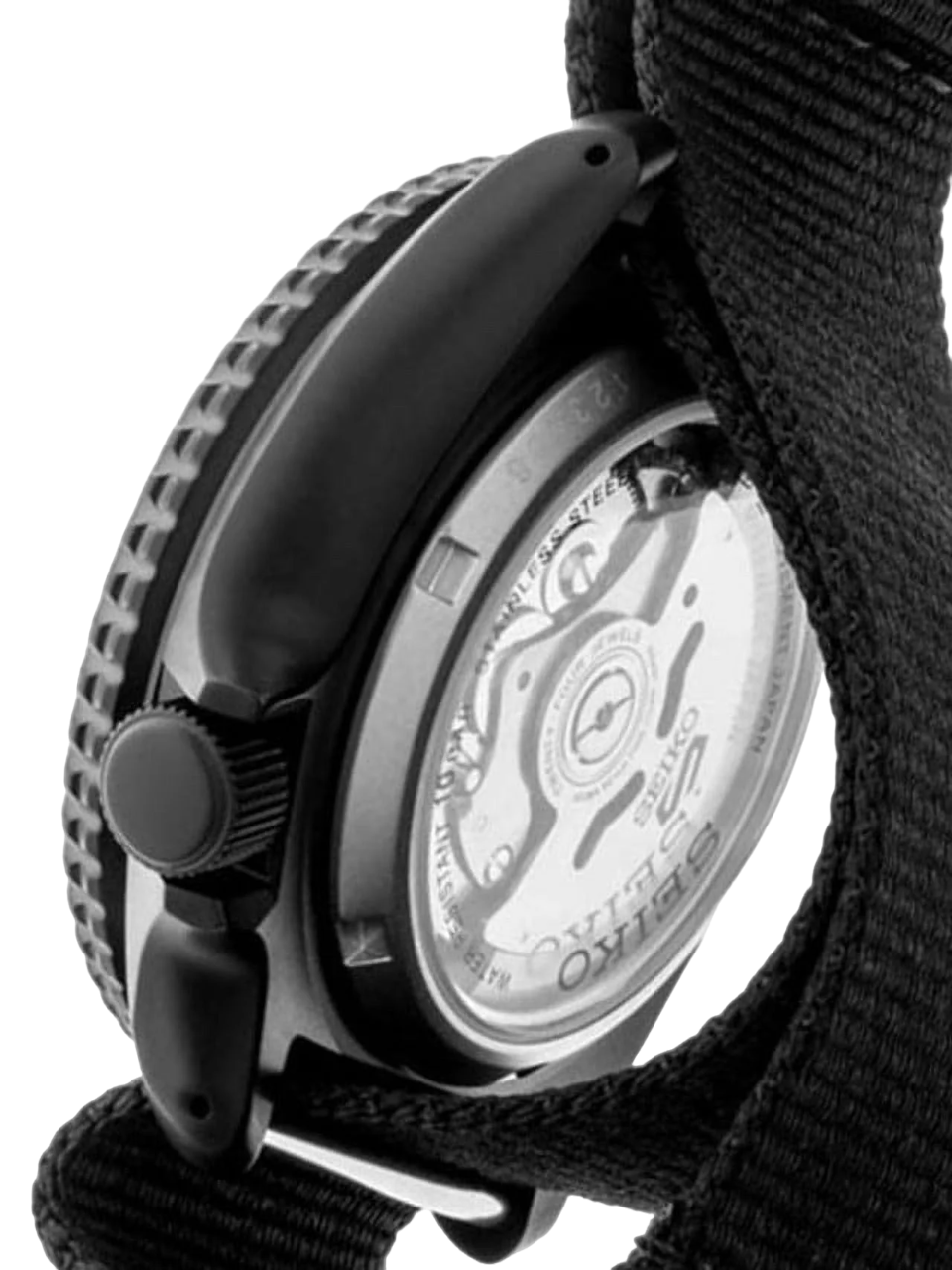 Seiko 5 Sports SRPD79 Stealth Preto Automático 42.5mm - Relojoaria