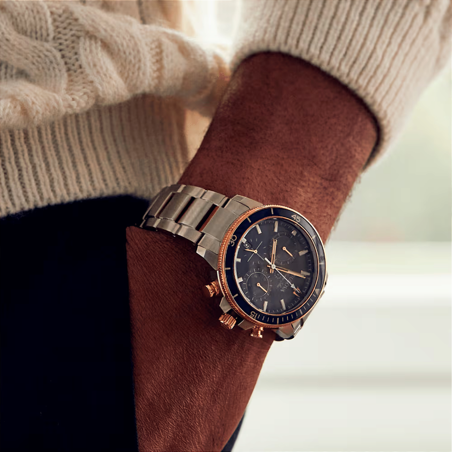 Bulova 98B301N – Cronógrafo azul robusto 200M - Relojoaria Impala