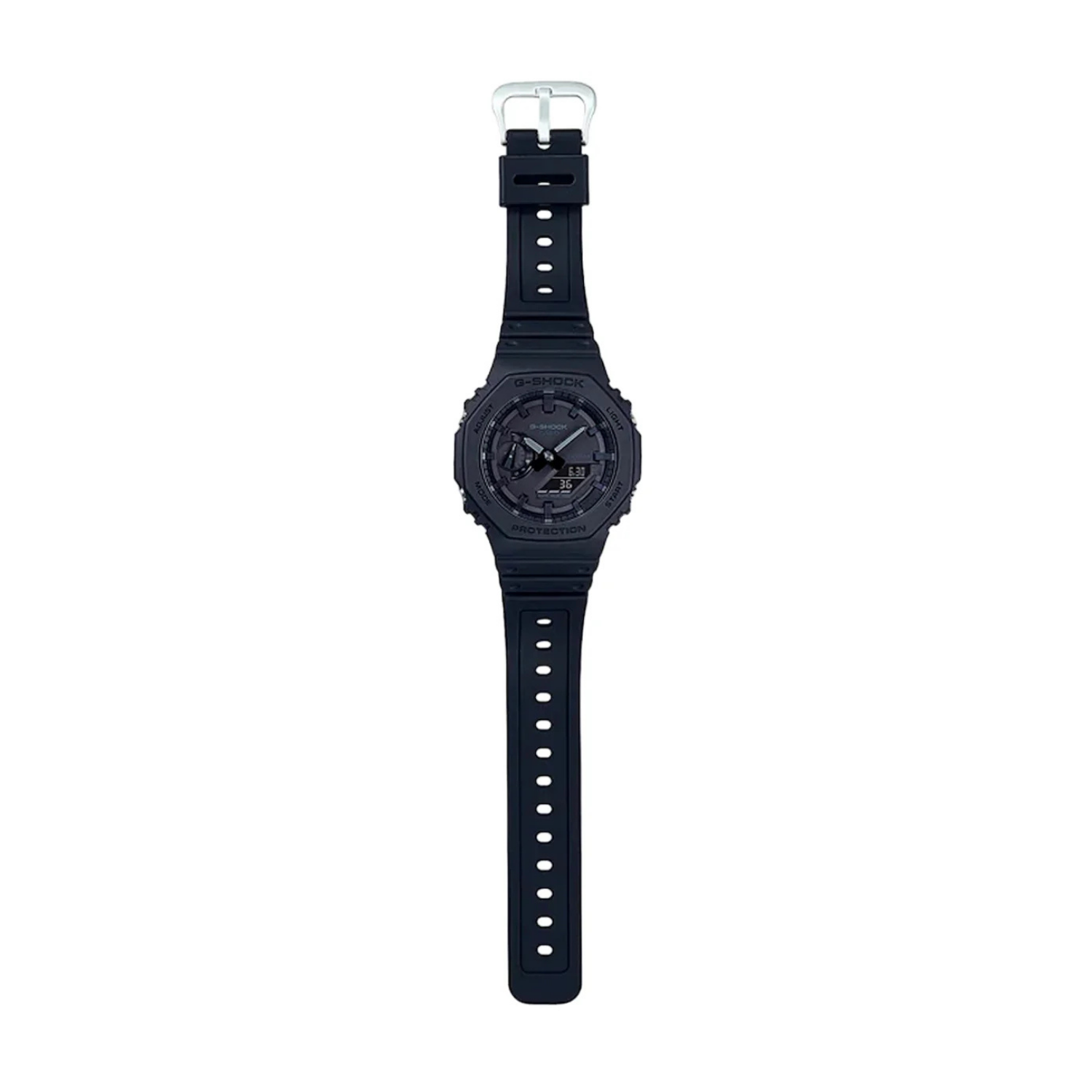 G-Shock GA-2100-1A1DR Carbon Core Guard All Black - Relojoaria