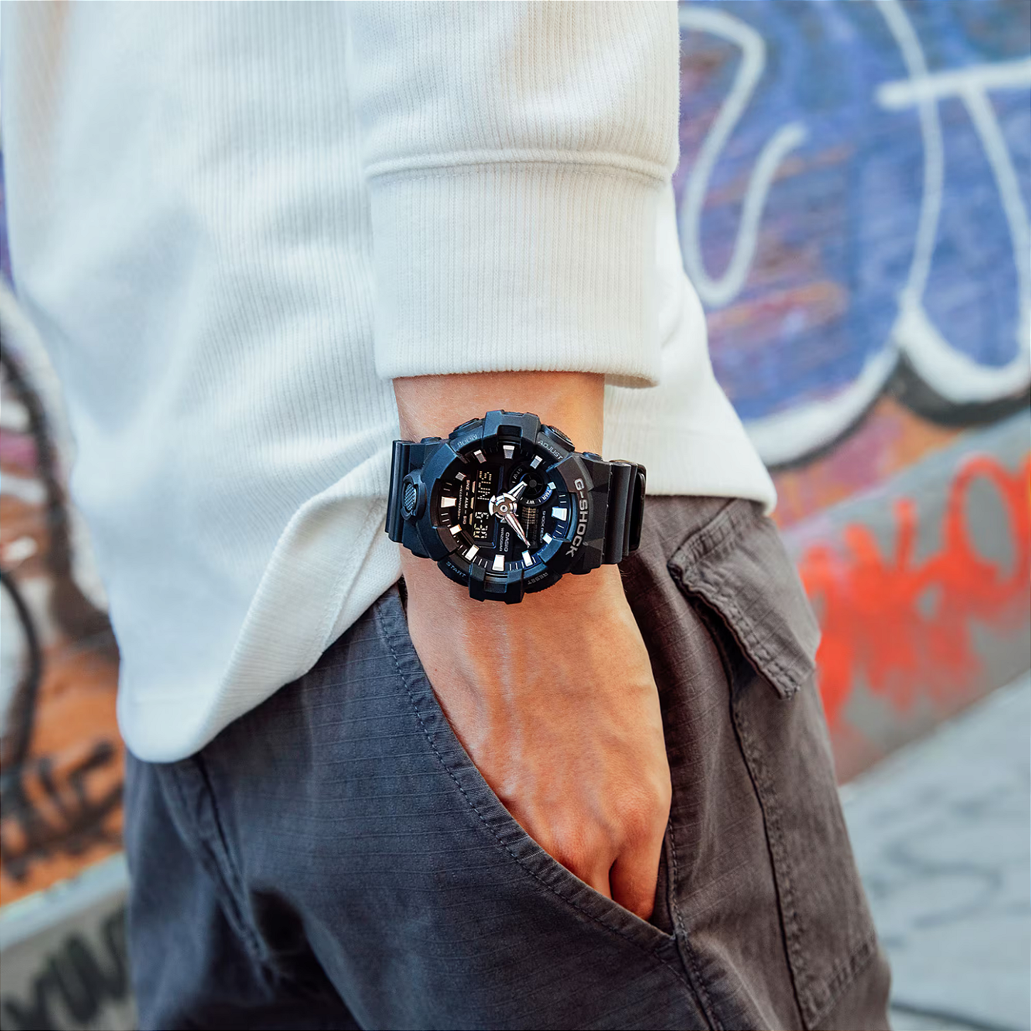 G-Shock GA-700-1BDR Mostrador Preto - Relojoaria Impala - Desde