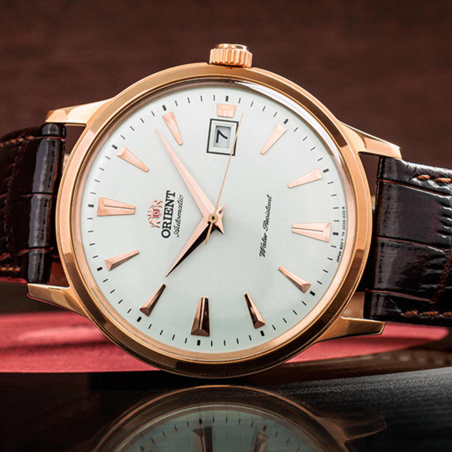 Orient Bambino TAC00002W0 Automático Rose Gold Clássico