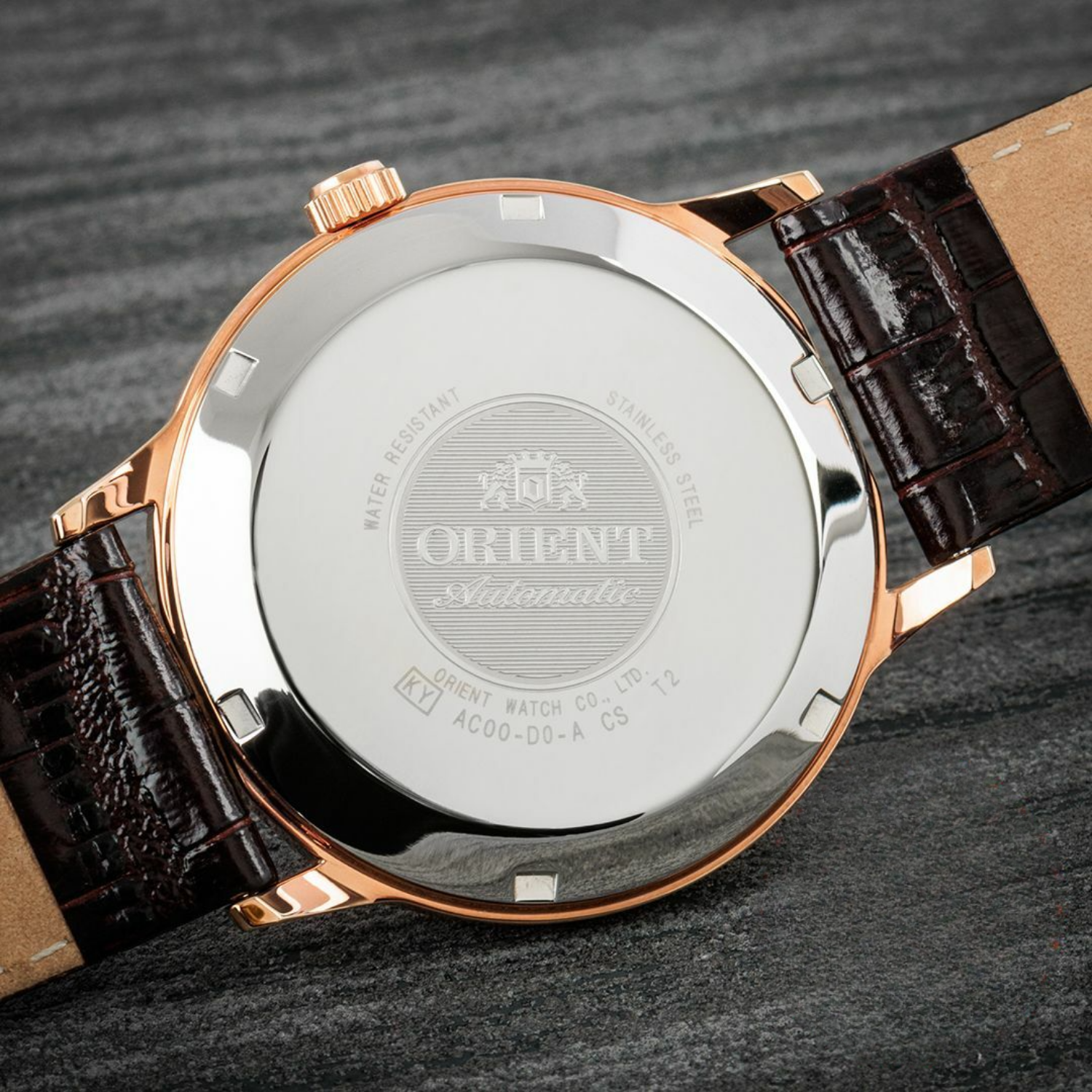 Orient Bambino TAC00002W0 Automático Rose Gold Clássico