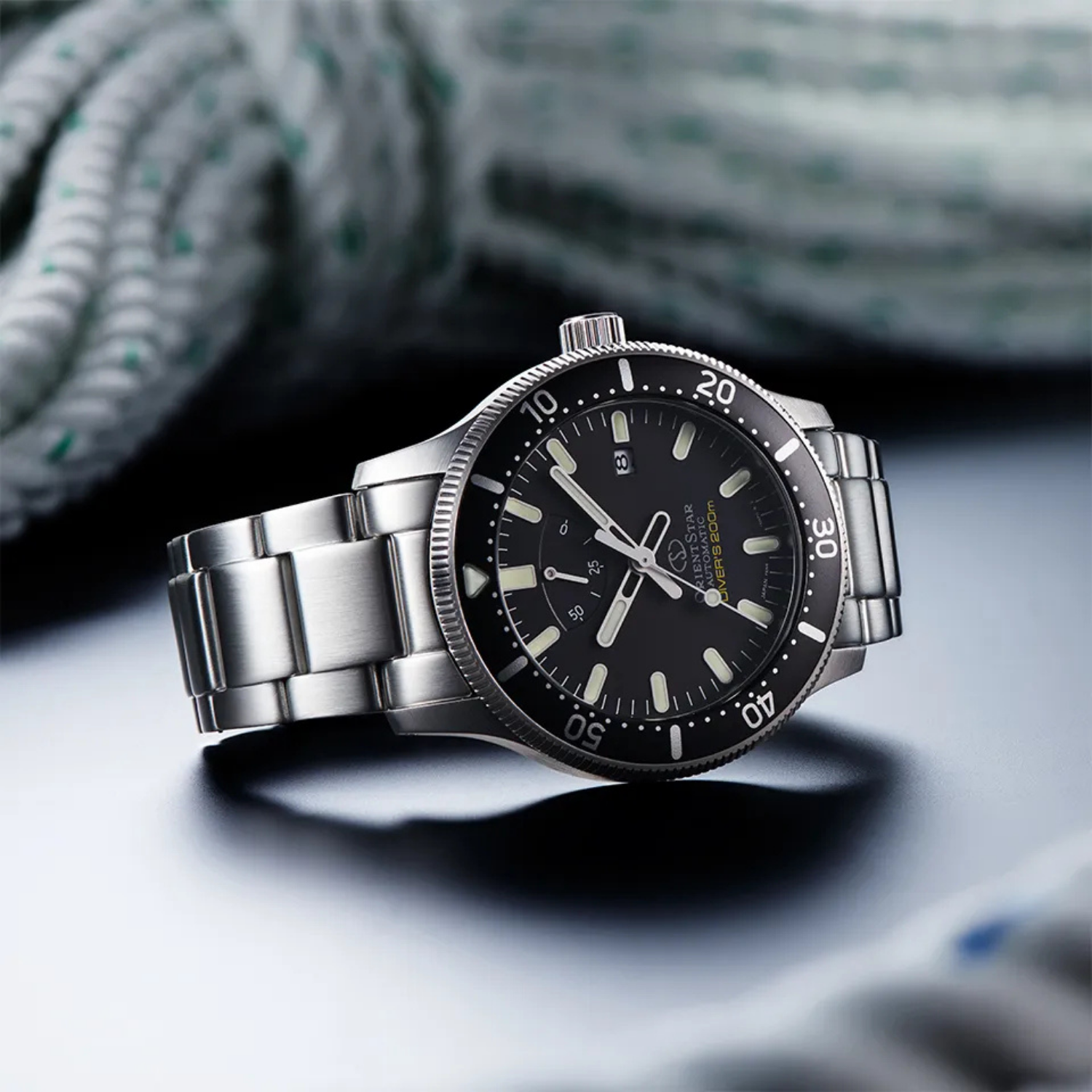 Orient Star Diver Automático Preto RE-AU0301B00B Made in Japan