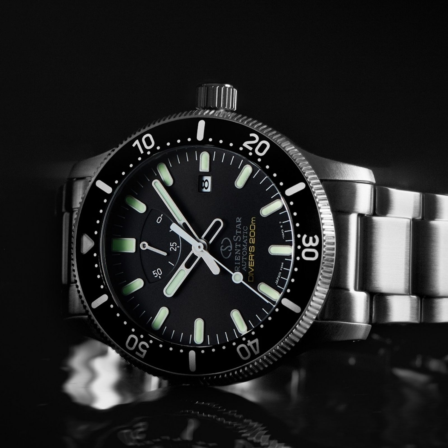 Orient Star Diver Automático Preto RE-AU0301B00B Made in Japan
