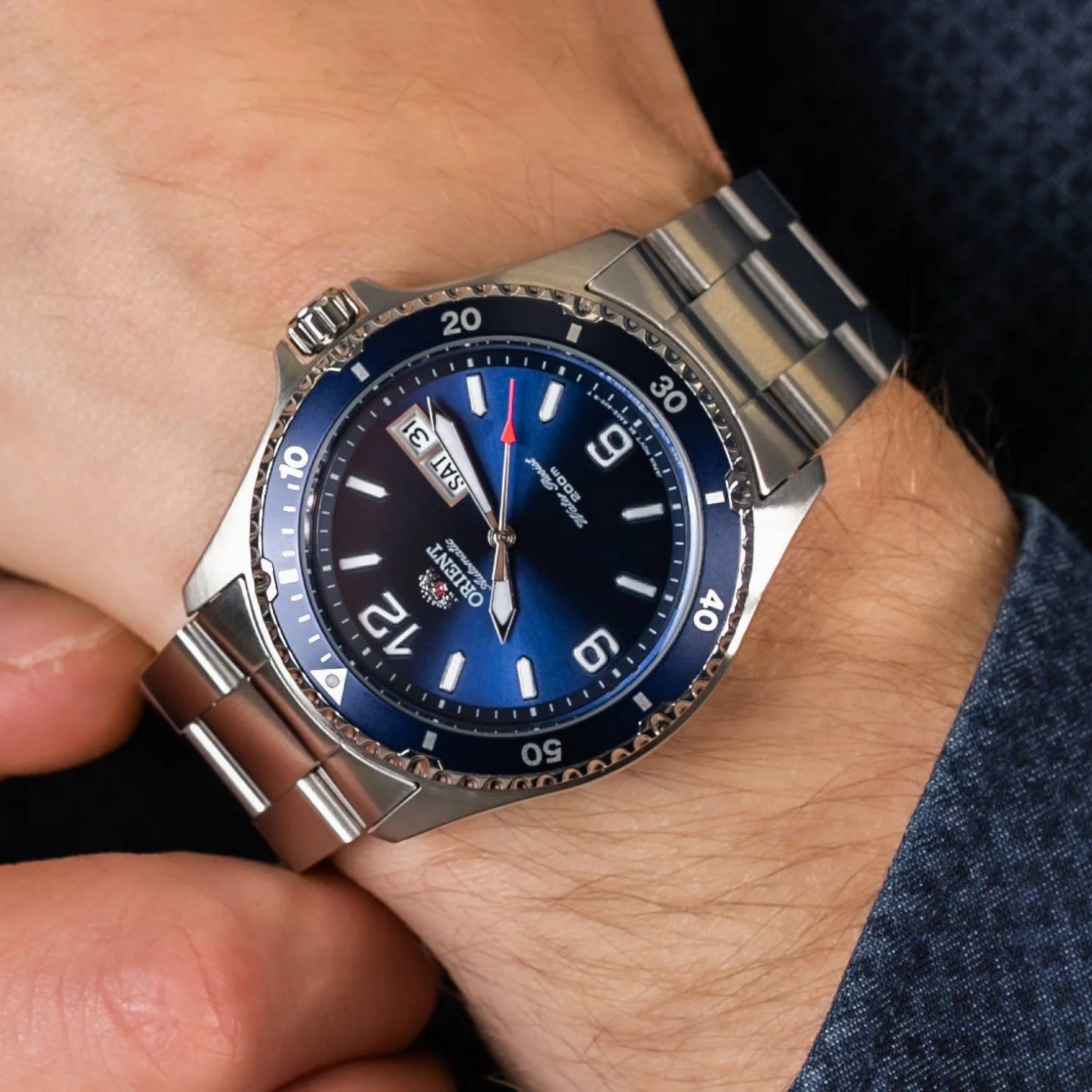 mako Orient Mako FAA02002D9 Automático Diver Azul - Relojoaria Impala