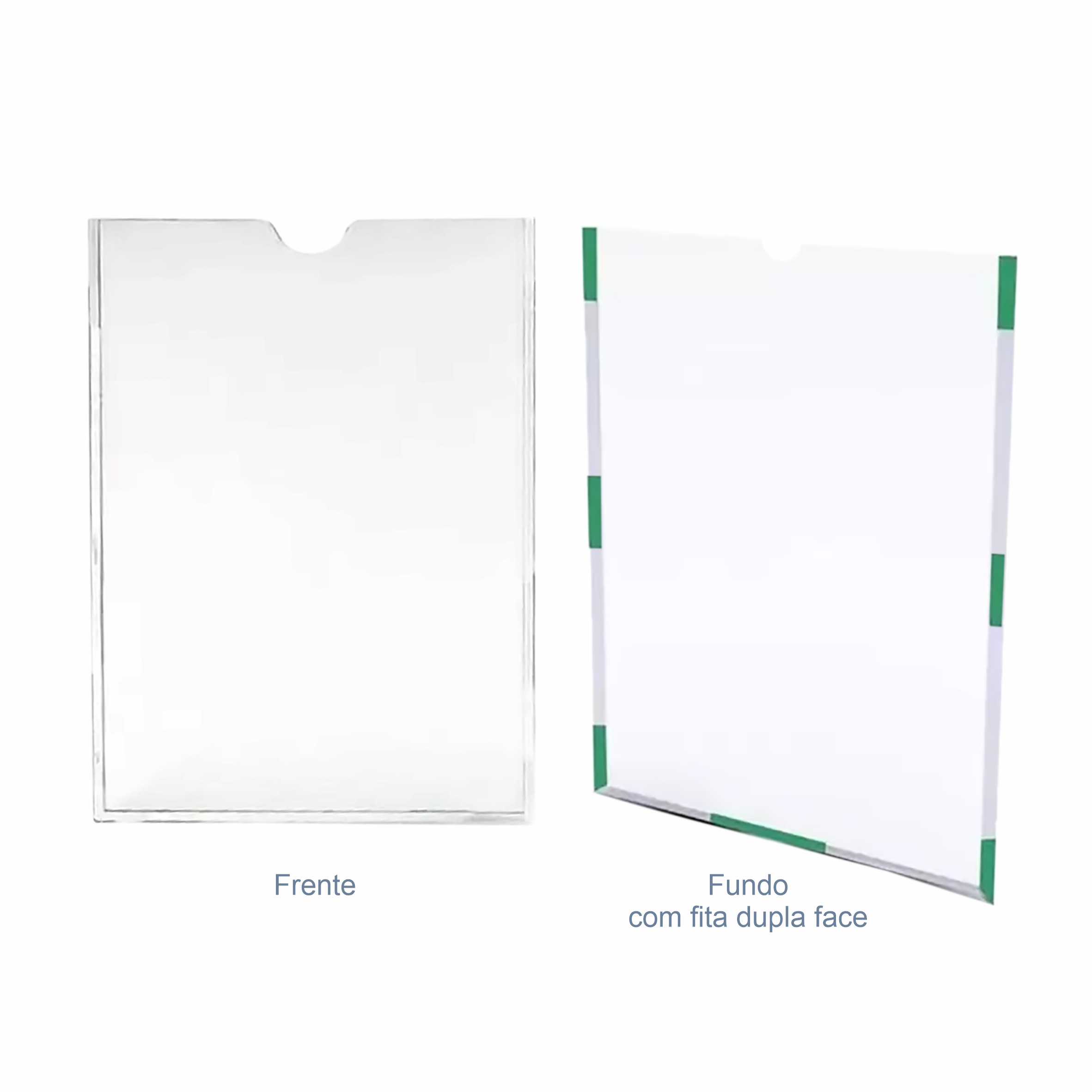 Display acr lico papel folha expositor de parede tam a4