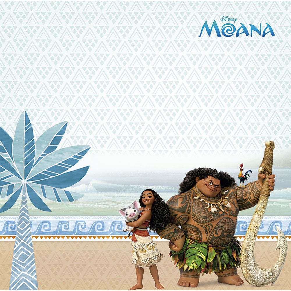 Papel para Scrap Dupla Face Disney SDFD058 Moana Cenário e