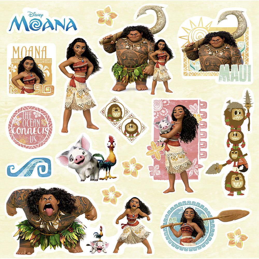 Papel para Scrap Dupla Face Disney SDFD058 Moana Cenário e