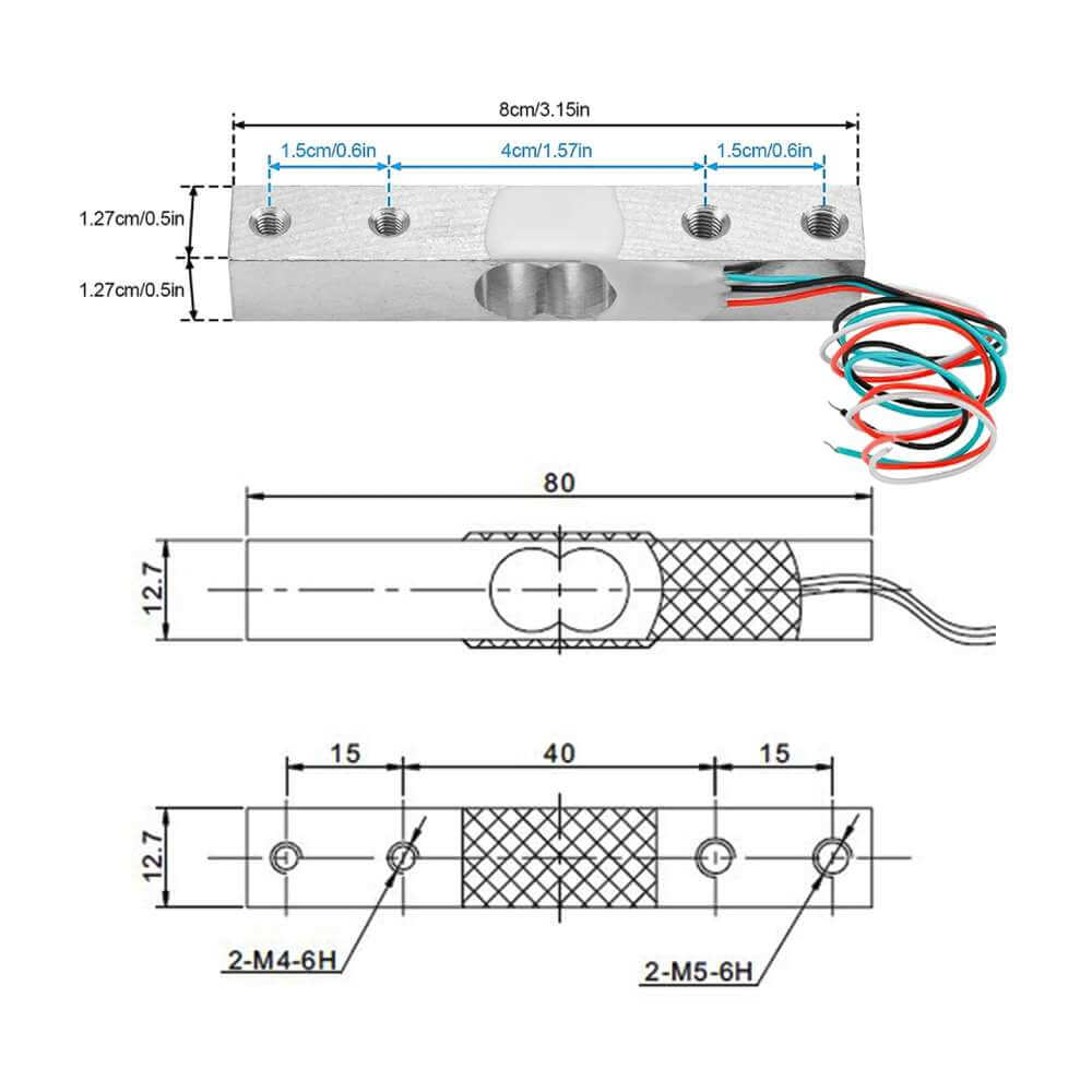 Sensor de Peso Célula de Carga 5kg - Bit Maker - Arduino, Robótica e ...