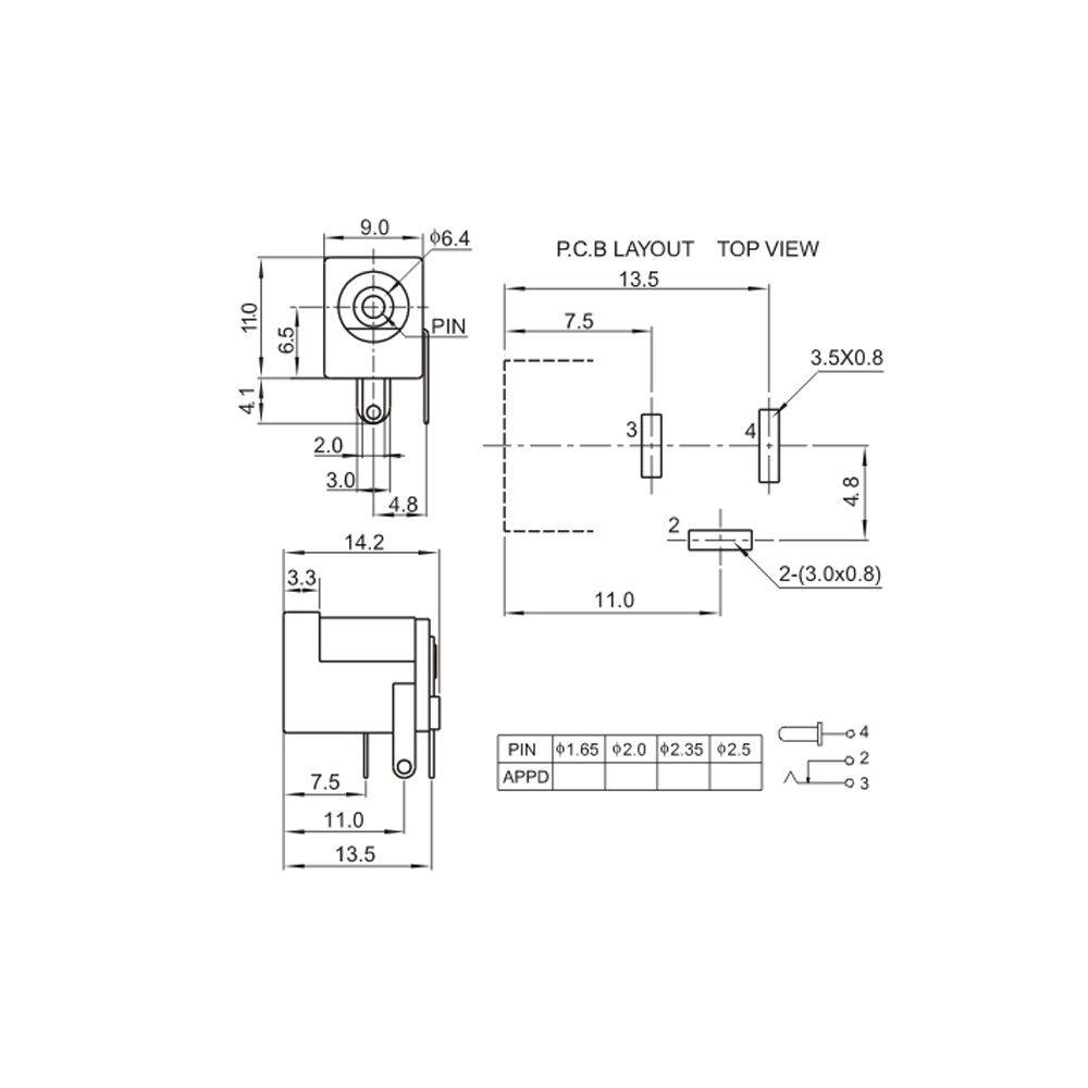 Conector Jack P4 DC-005 2,1mm - Bit Maker - Arduino, Robótica e ...