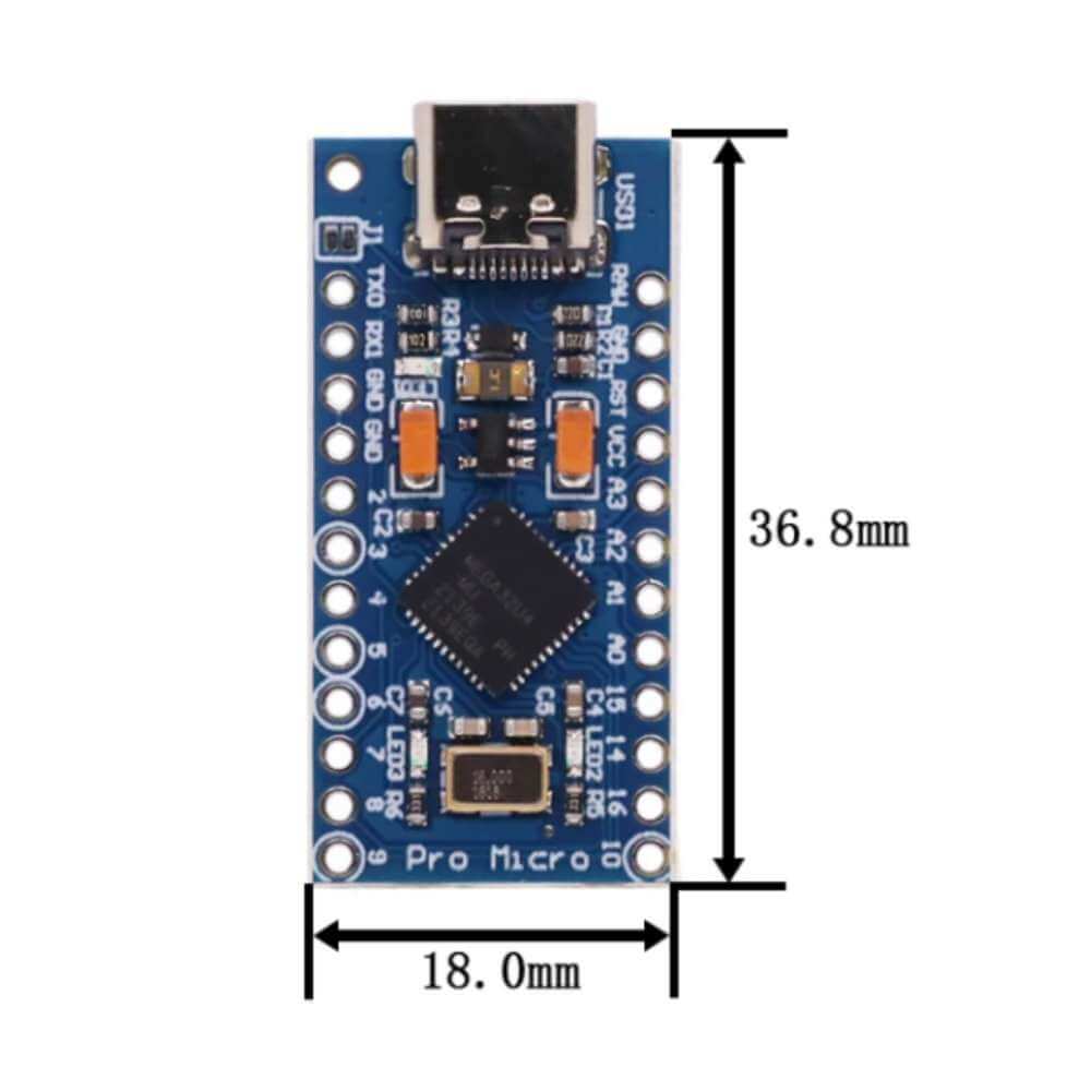 Arduino Pro Micro ATmega32U4 USB Tipo-C - Bit Maker - Arduino, Robótica ...