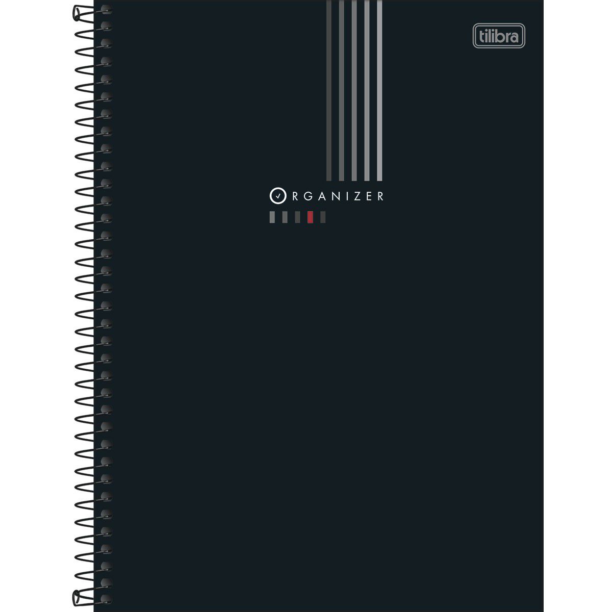 Caderno Executivo Espiral Capa Dura UniversitÁrio Organizer 80 Folhas Tilibra Papelaria Zap 6541