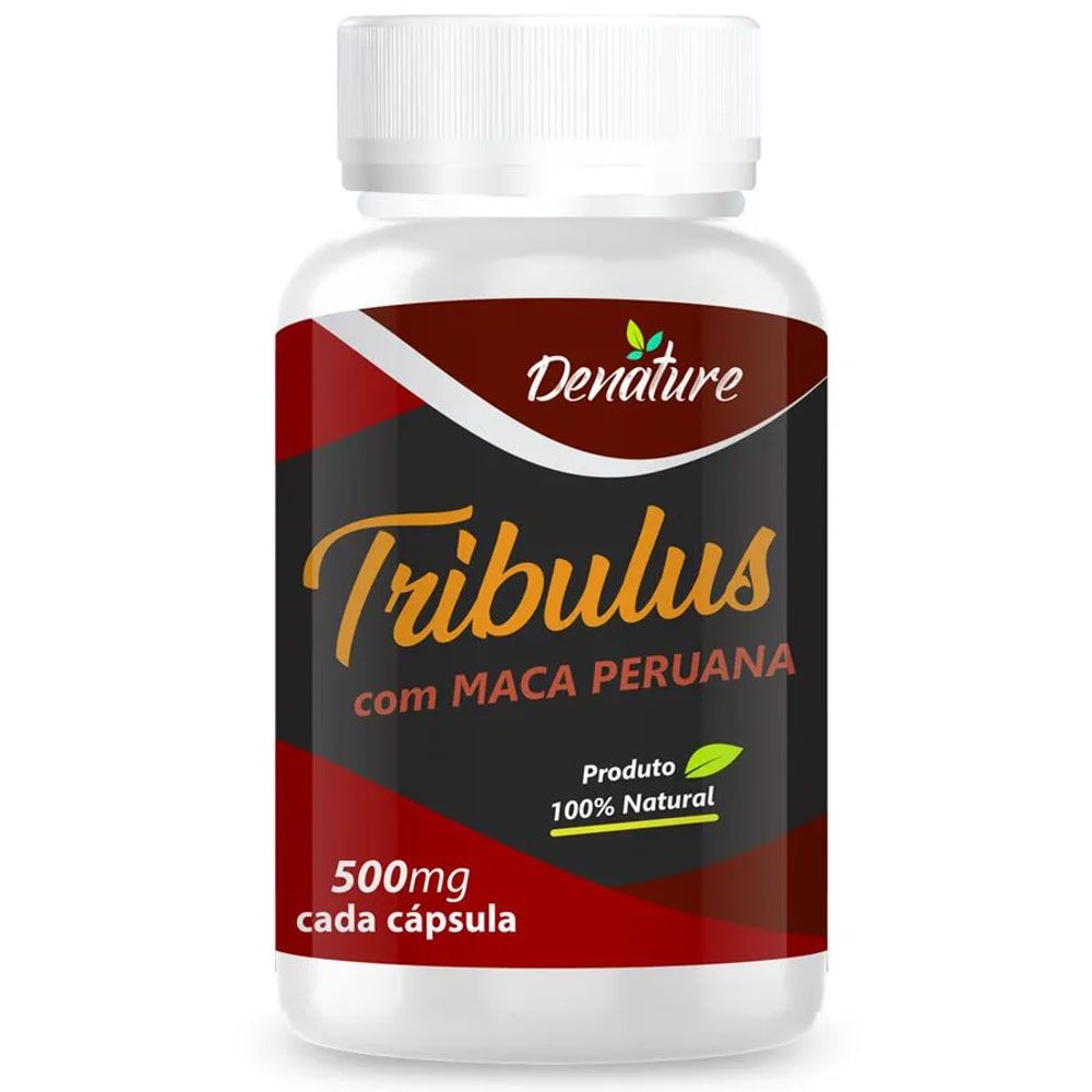 Tribulus Terrestris Com Maca Peruana 100 Cápsulas - Denature ...