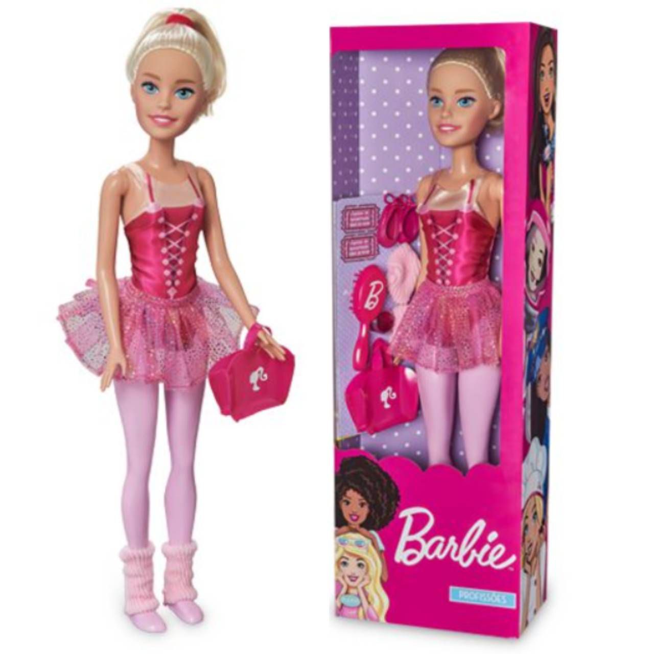 Boneca Barbie Busto Maquiagem Styling Head Faces Acessorios - Rosa