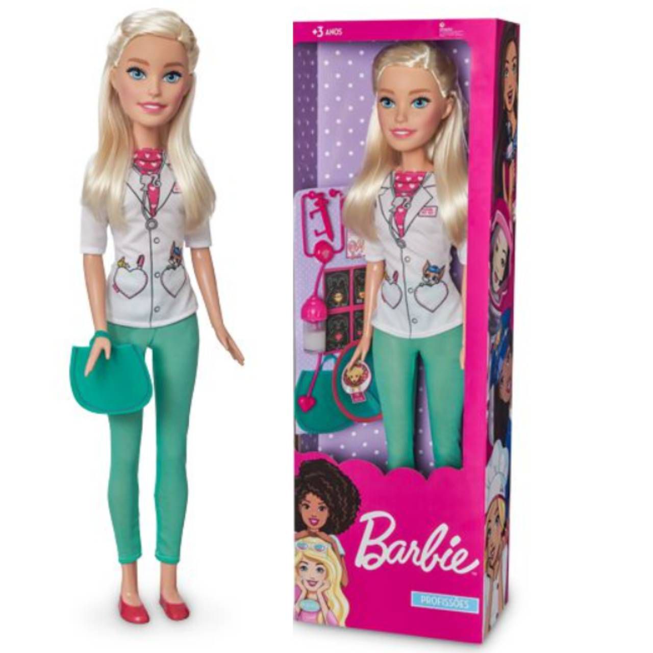 Boneca Barbie Maquiagem Styling Faces 1265 Pupee