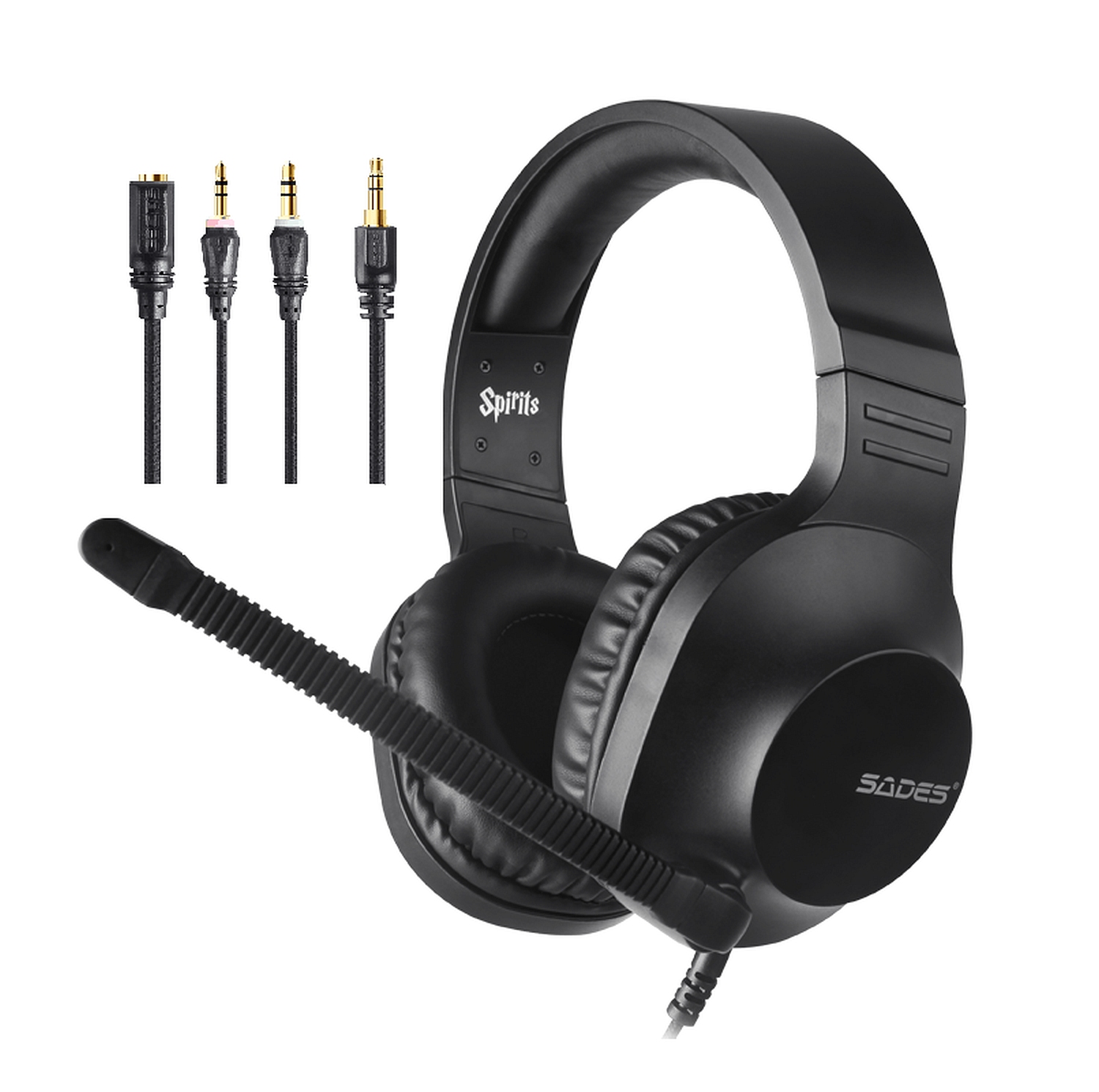 Headset Gamer Sades PS4 PS5 Nintendo Switch Celular Xbox One Pc Spirits  Multiplataforma Preto - Sades Brasil - Acessórios Gamer, Teclado, Mouse,  Headset e Mais