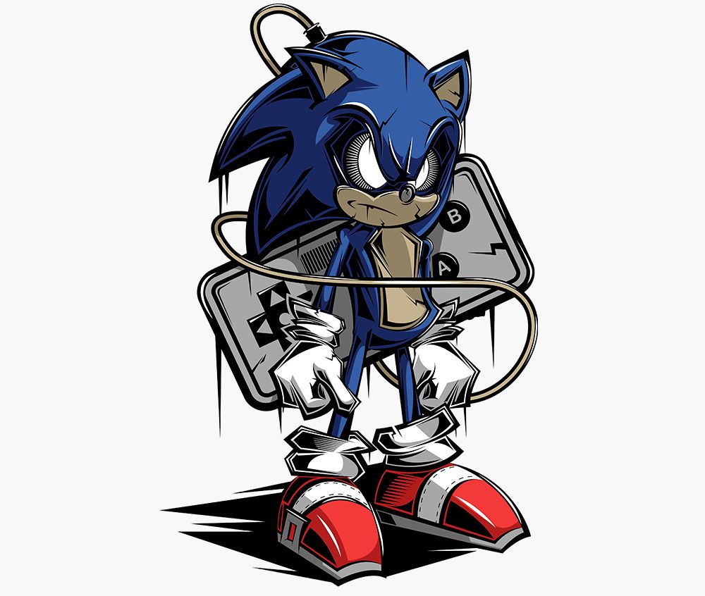 Ilustrações Sonic Png Arquivo Digital Para Criar e Imprimir