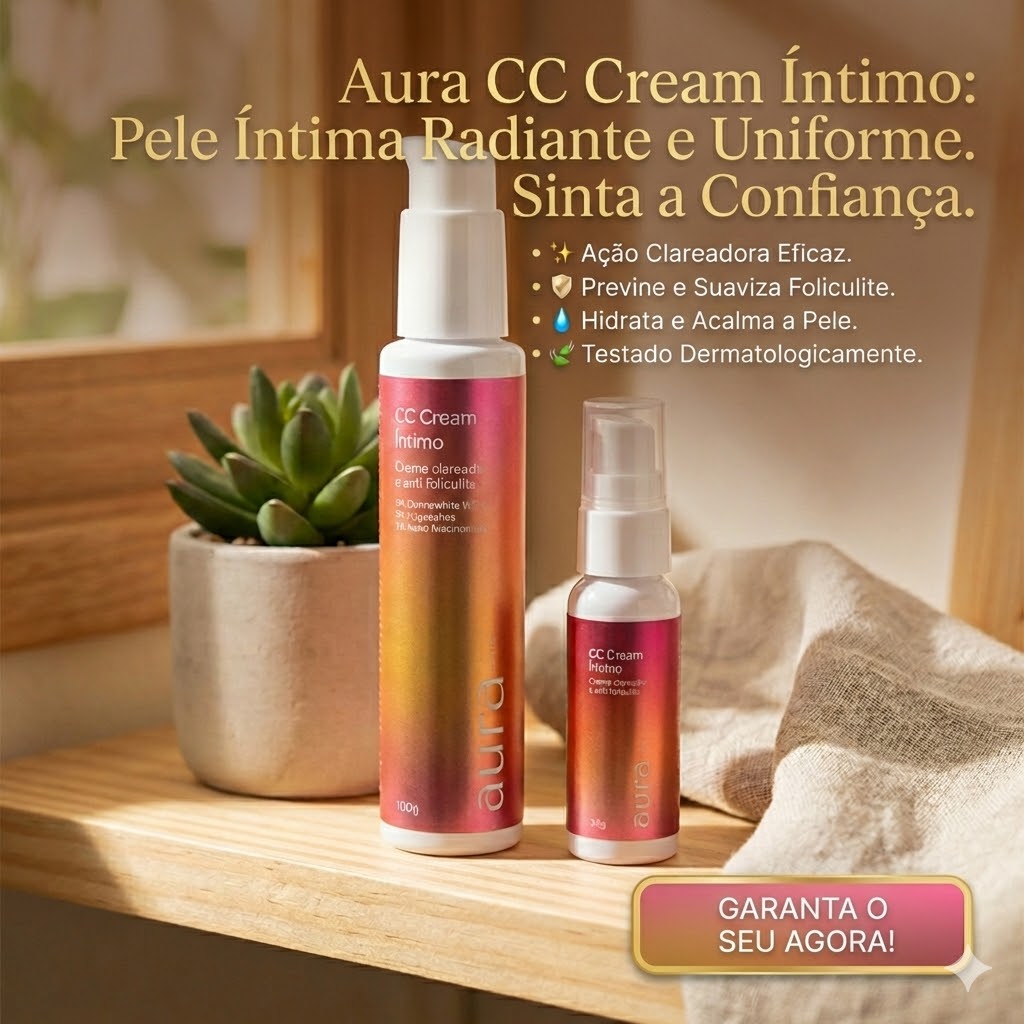 02 CC CREAM CLAREADOR ÍNTIMO 100g - AURA MIZZ - Ideal Pharma